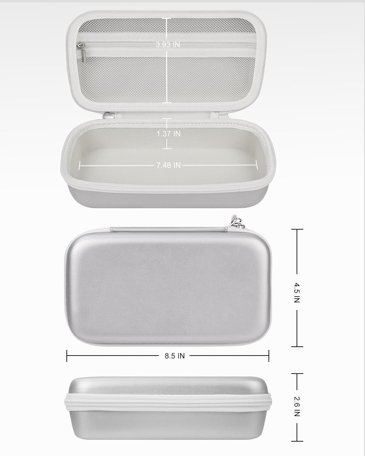 Stukkaze Memory Card Case - Water-Resistant & Anti-Shock 36 Slot Holder, 27 Micro SD & 9 SD/SDHC/SDXC Cards Organizer for Camera - Silver