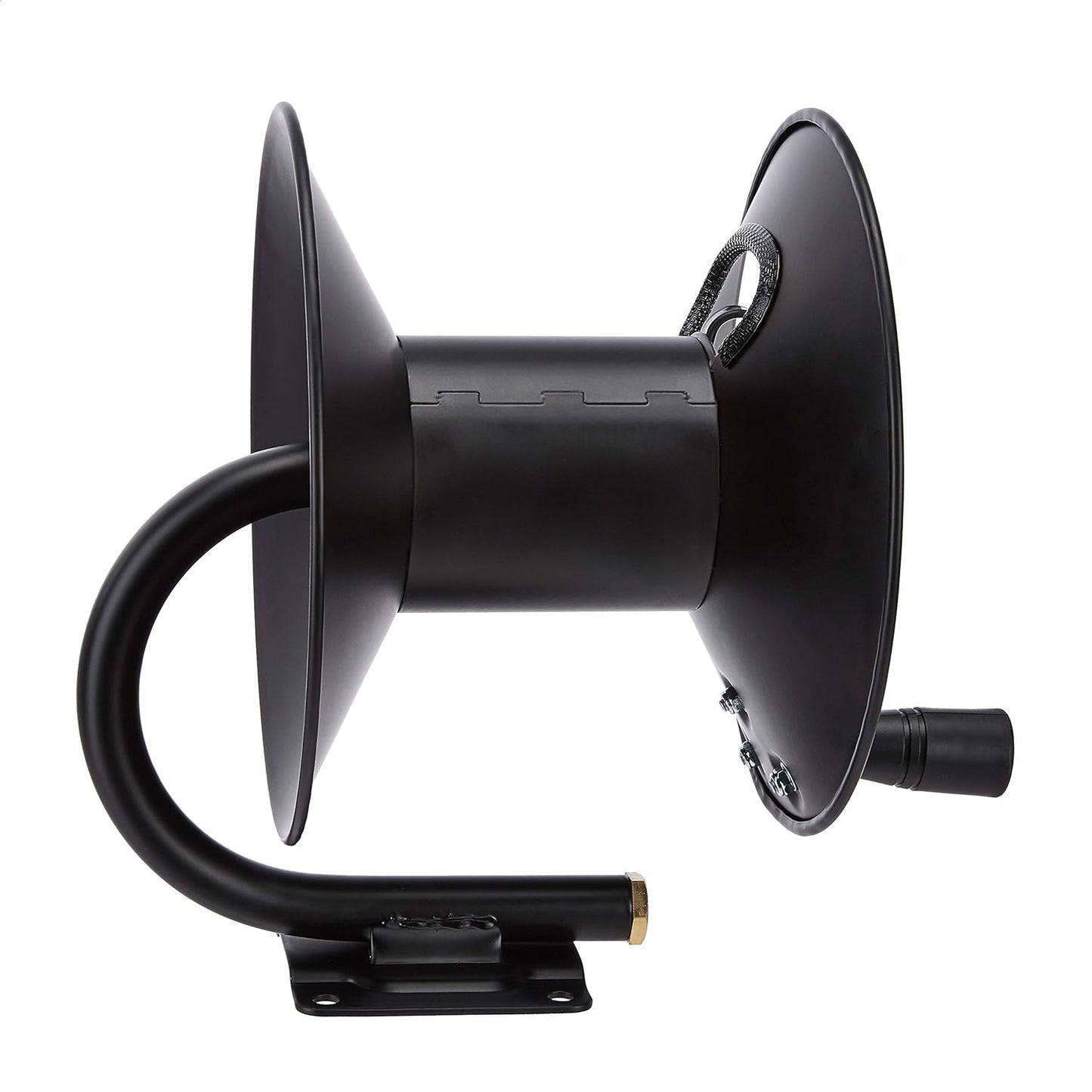 Amazon Basics Retractable Air Hose Reel - Fits 3/8-Inch × 50-Feet Air Compressor Hoses, Hoses Excluded, Not for Water/Pressure Washers, 300PSI, Black