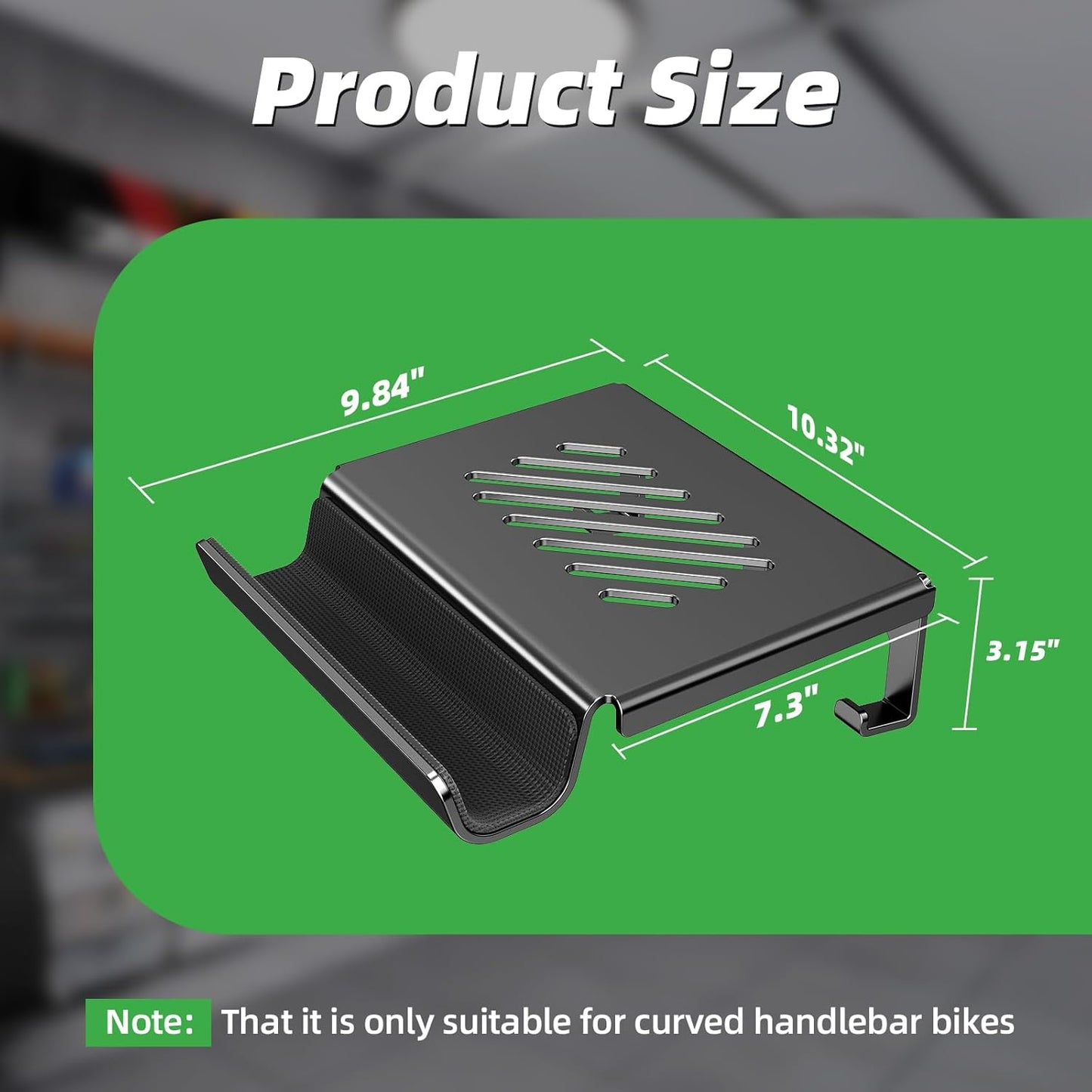 Bike Wall Mount Rack Indoor Bike Storage Garage Bike Rack Wall Mount with Shelf and Hooks Store Your Helmet and Shoes for a Single Road, Mountain or Other Bicycle (Fit Crank Bicycle)
