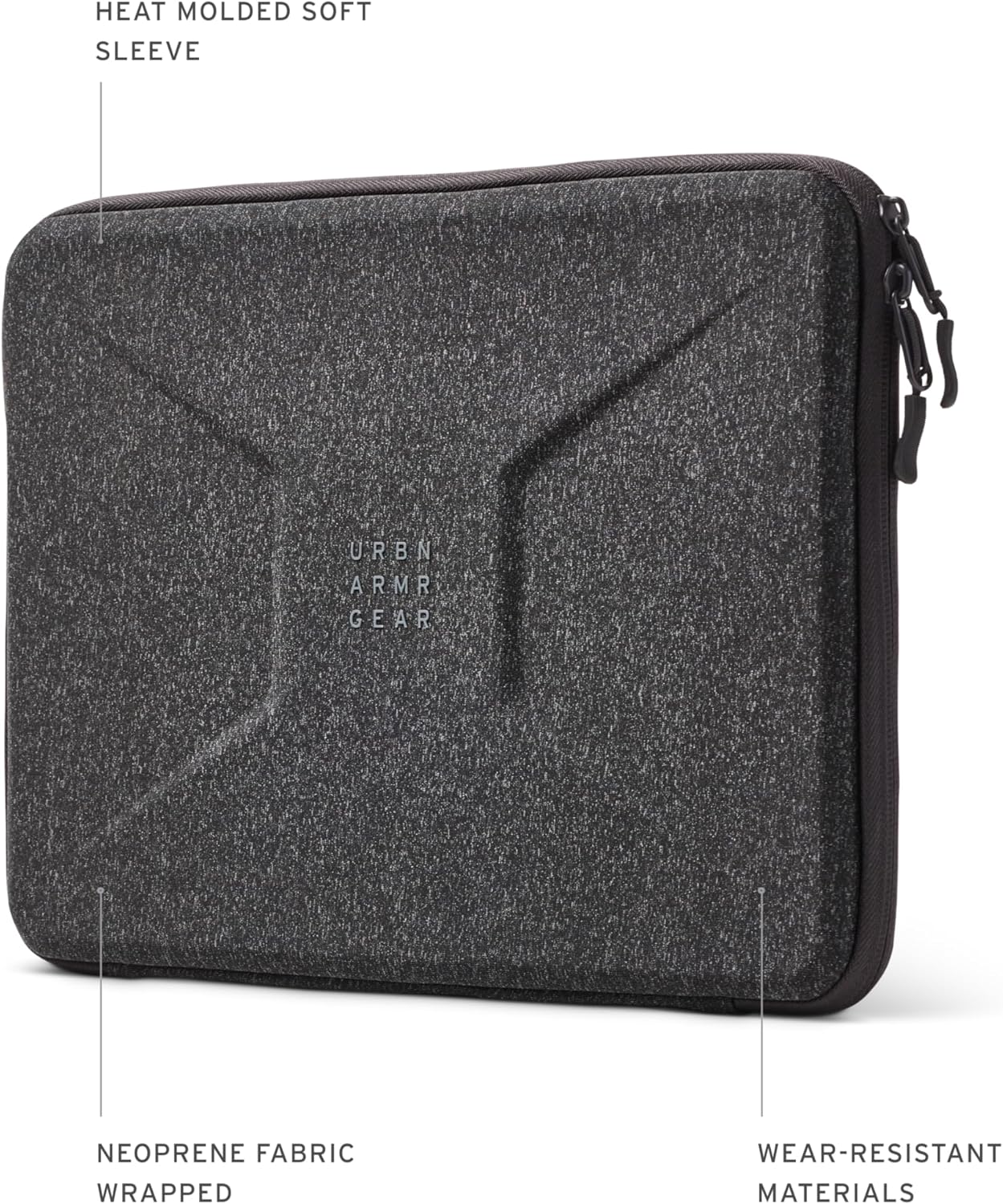 UAG Laptop Sleeve Case, Large Sleeve, Fits Up to 15-16"" Laptop, Shockproof Protective Carrying Computer Bag with Micro-Suede Lining and Interior Accessory Pocket, Dark Grey