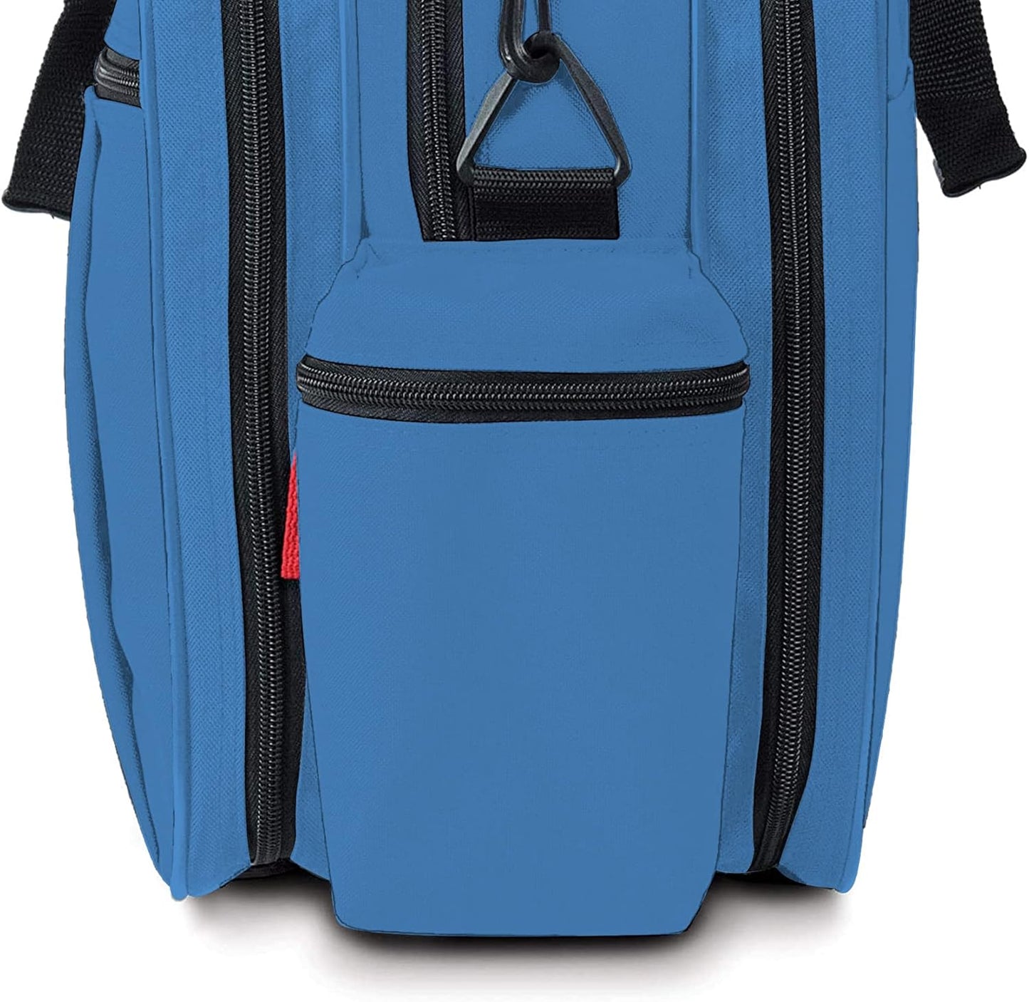 ASA TECHMED Nursing Bag with Compartments – Durable Medical Equipment Shoulder Bag for Nurses, Physicians, EMTs, Multi-Pocket, Nylon Reinforced, Adjustable Straps (Blue)