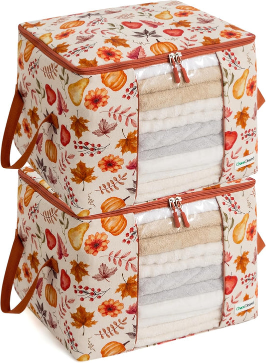 Canvas Storage Bags 2 Pack (Autumn Bag 2 Pack)