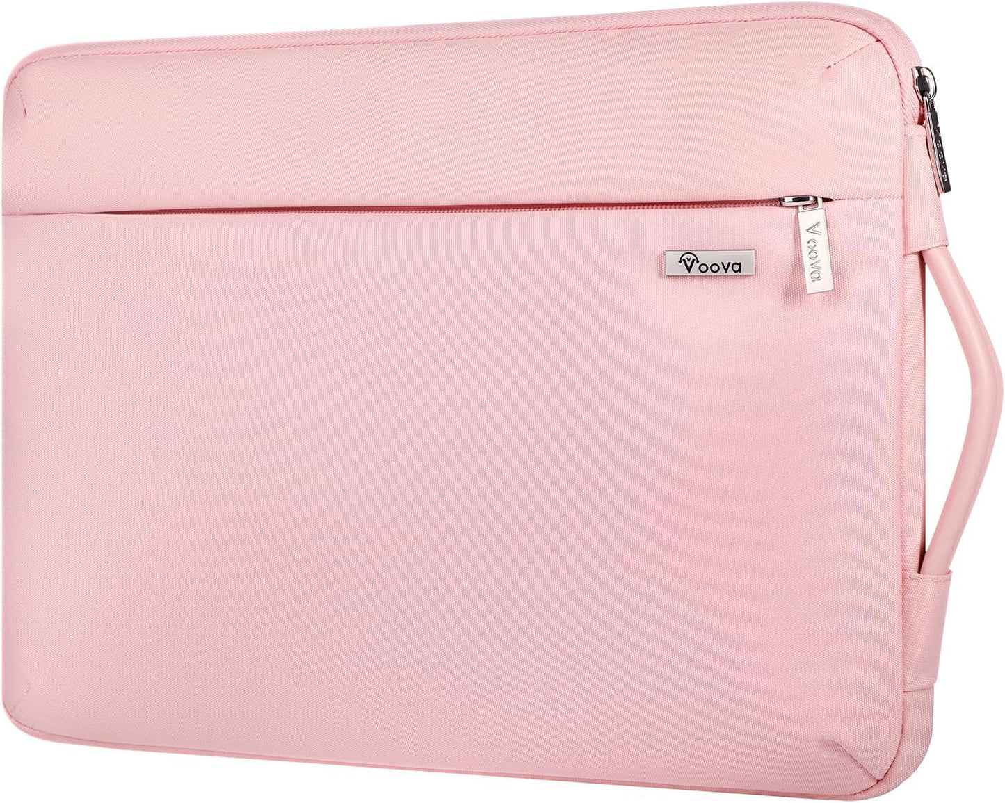 Voova Laptop Sleeve Case 14 15 Inch for Women, 360° Protective Waterproof Slim Computer Bag Cover Compatible with MacBook Air 15 M2/M3/M4 2024-2025, MacBook Pro 14/15, Hp Chromebook 14, Pink