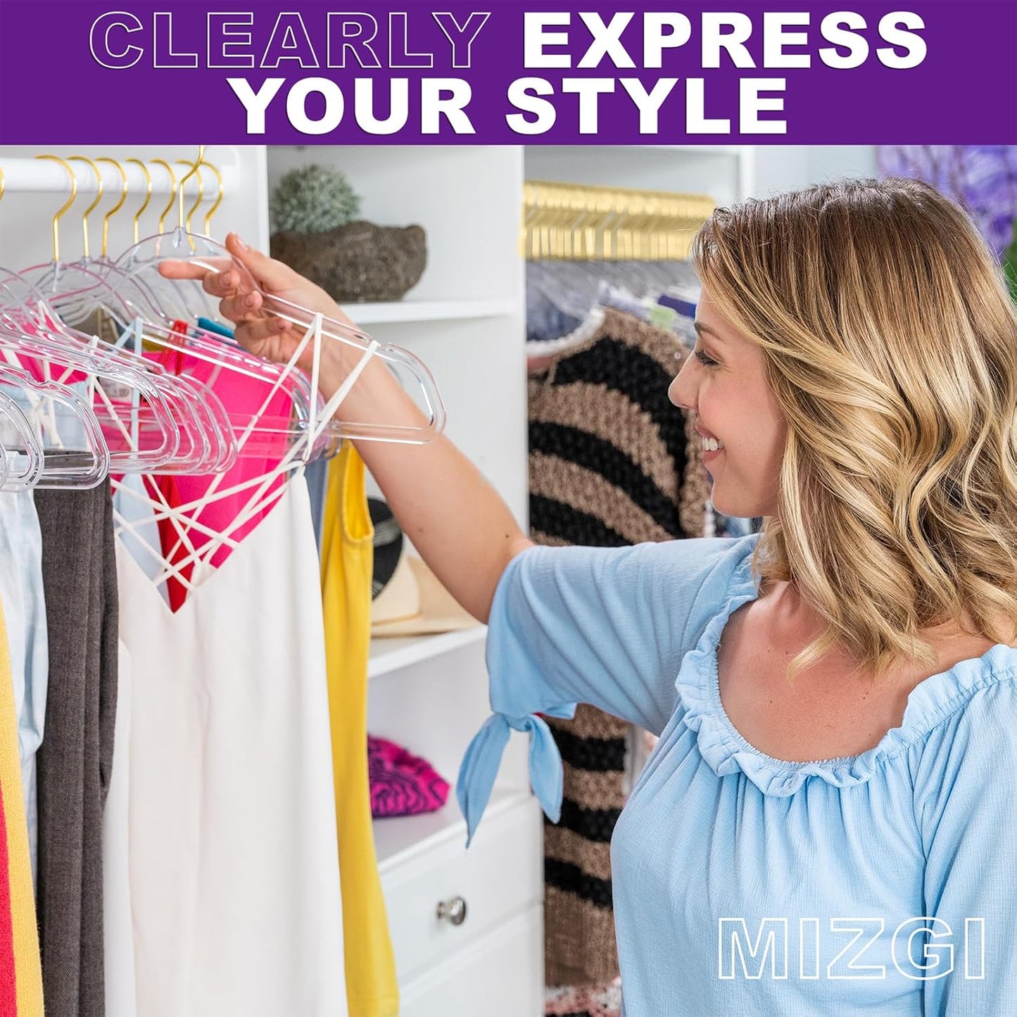 Premium Clear Invisible Acrylic Hangers, 20 Pack Ultra Slim & Space Saving Suit Hangers for Coats, Pants & Dress Clothes