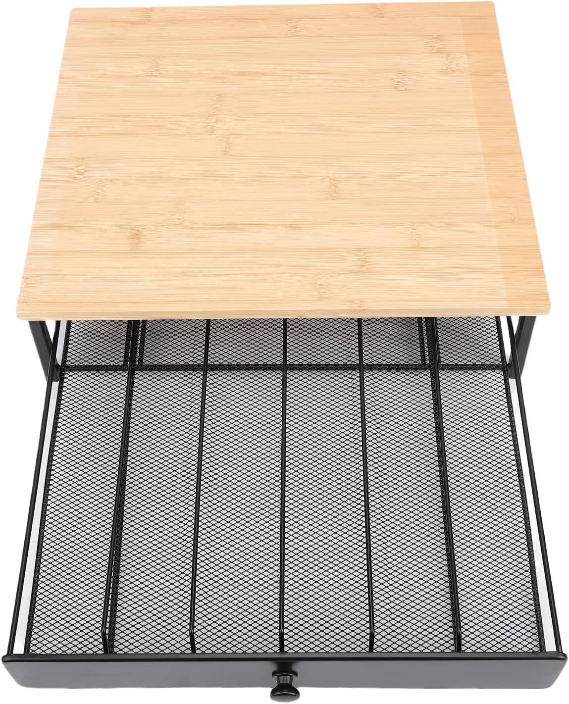 WALFRONT Coffee Pod Drawer, Iron Coffee Capsule Organizer Tray with 36 Pods Capacity for Home Office and Cafe Use