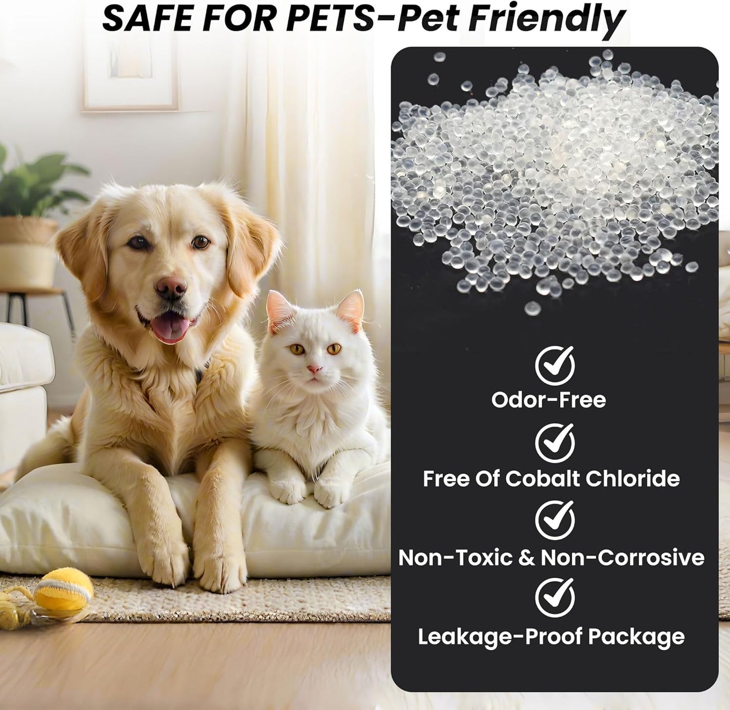 Pet Food Desiccant Bag, Replaced Desiccant for Automatic Cat dog Feeders, Keep Cat Food Dog Dry and Fresh- 6 Packs