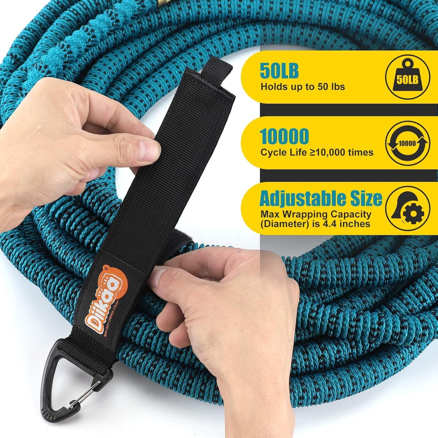 Extension Cord Organizer - 10 Pack 16 inch Extension Cord Holder Organizer Electrical Cord Holder Storage Straps for Garage and Shed Organization DIIKAA