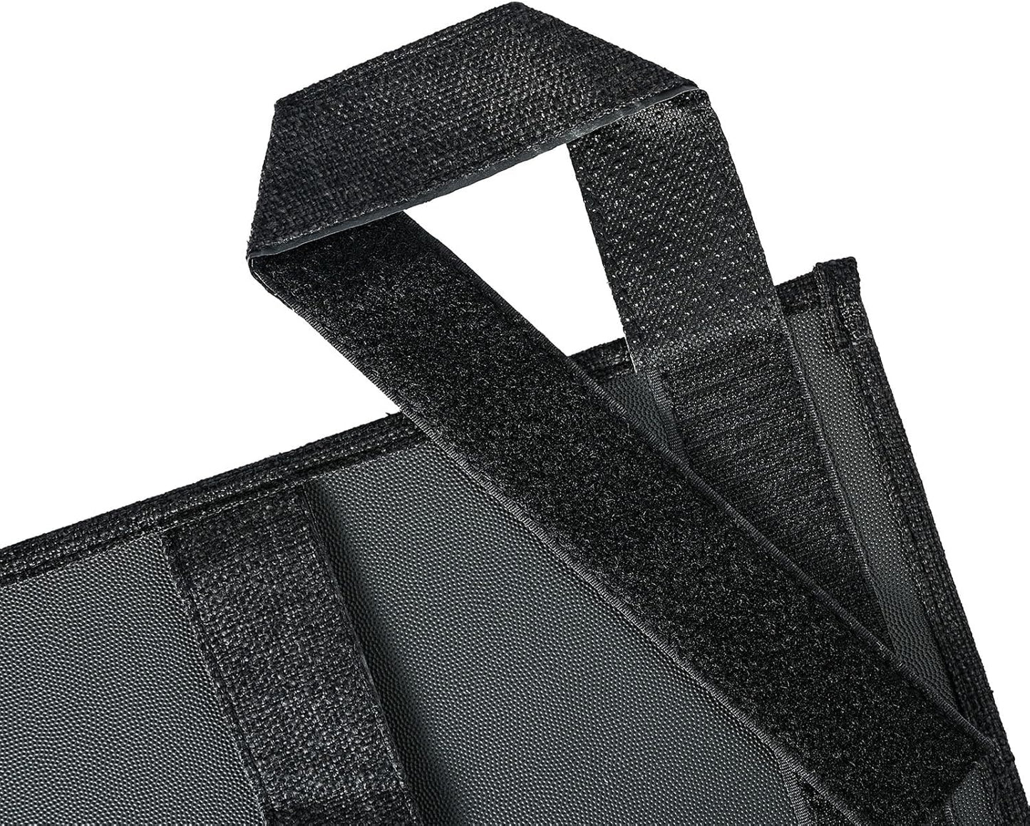 Linen Bedside Caddy, Bedside Storage Organizer for Hospital Beds, College Dorm Rooms or Baby Bed (5 Pockets-Black)