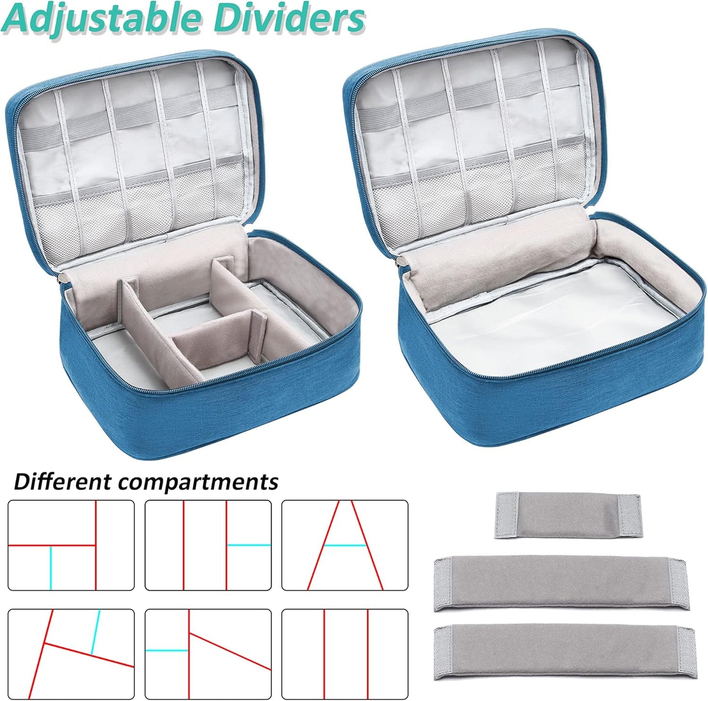 Electronics Organizer Travel Cable Organizer Bag Waterproof Portable Digital Storage Bag Electronic Accessories Case Cable Charger Organizer Case