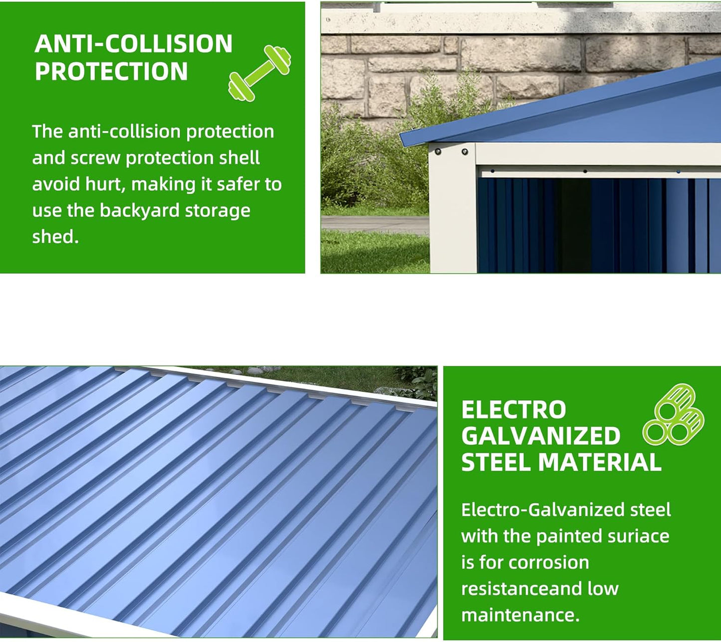 SUXXAN Metal Outdoor Small Storage Shed 3FT x 3FT, Steel Utility Tool Shed Storage House, Metal Sheds Outdoor Storage for Backyard Garden Patio Lawn,Blue