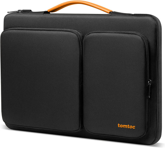 tomtoc 360 Protective Laptop Case for 13-inch New 2025 MacBook Air M4/A3240, M3/A3113, M2/A2681, M1/A2337, 13 in MacBook Pro M2/M1, 13-in Surface Pro 11th AI PC, Water-Resistant Carrying Bag