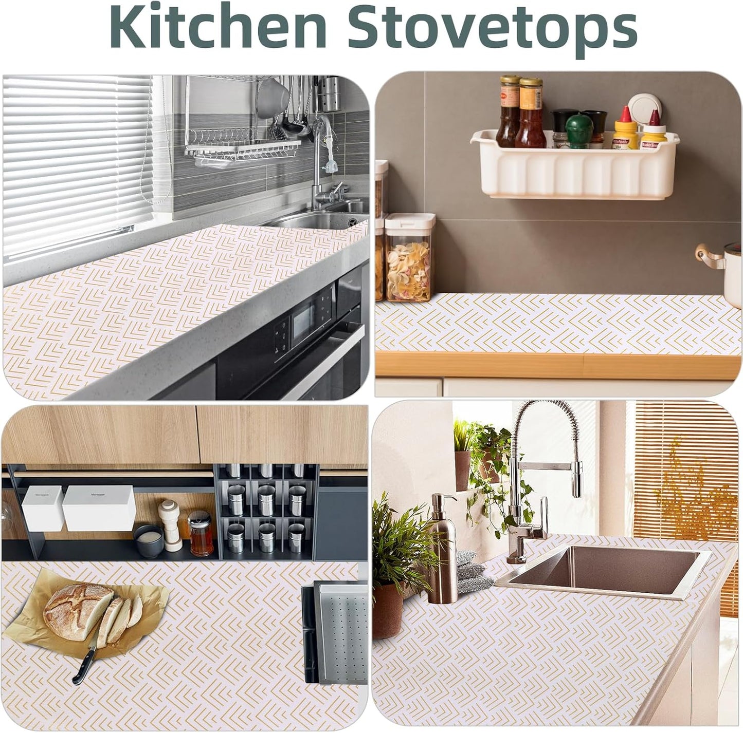Shelf Liner for Kitchen Cabinets Non Adhesive Drawer Liner Gold Arrow Non-Slip Thickened Shelf Liner Paper Strong Easy to Clean for Tool Box Refrigerator with Knife and Tape Measure 17 inche x 20 feet