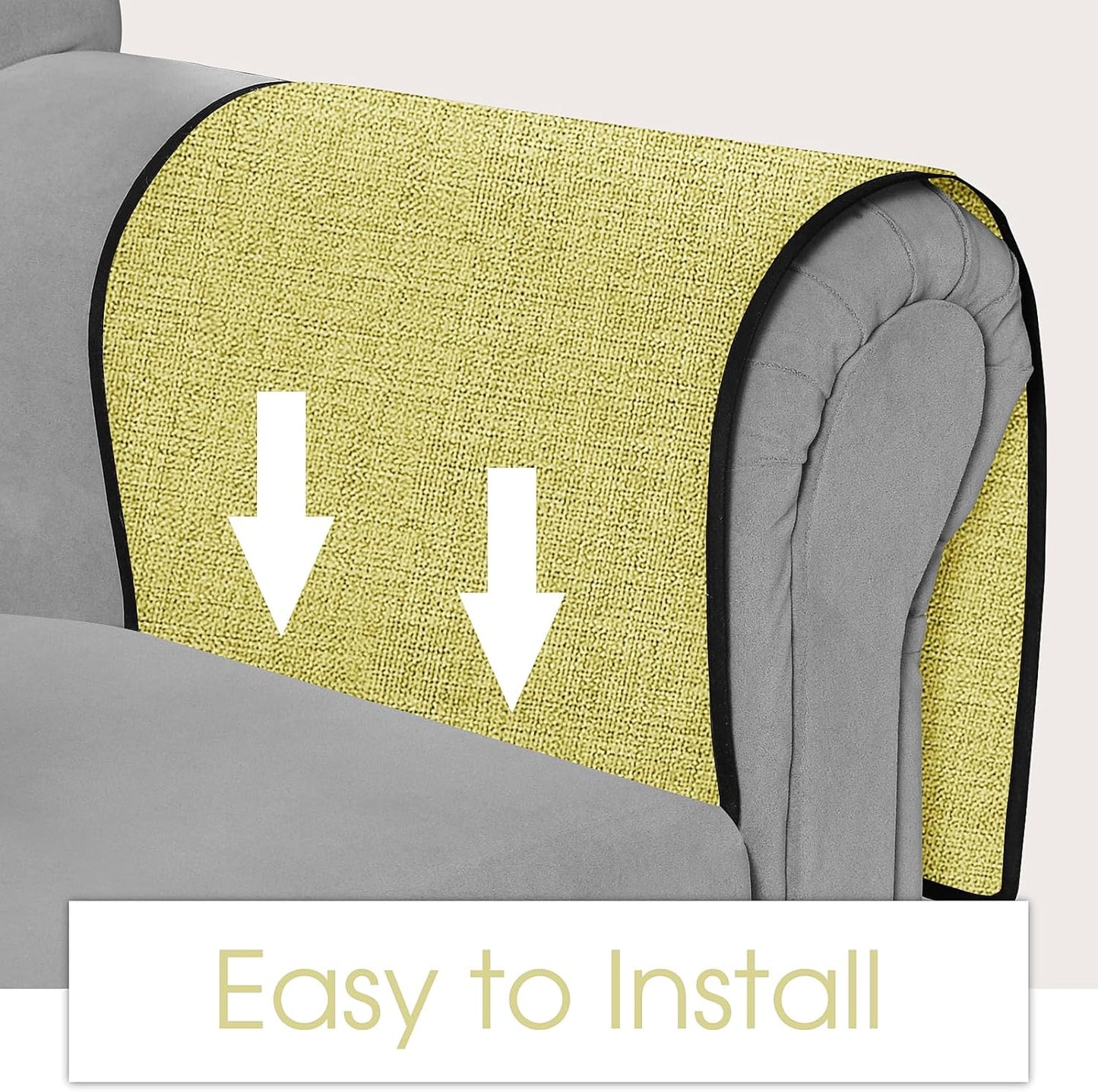 Joywell Remote Control Holder for Recliner Armchair Caddy Couch Armrest Organizer Sofa Arm Chair Caddie with 6 Pocket Storage for Magazine, Tablet, Phone, iPad, Yellow