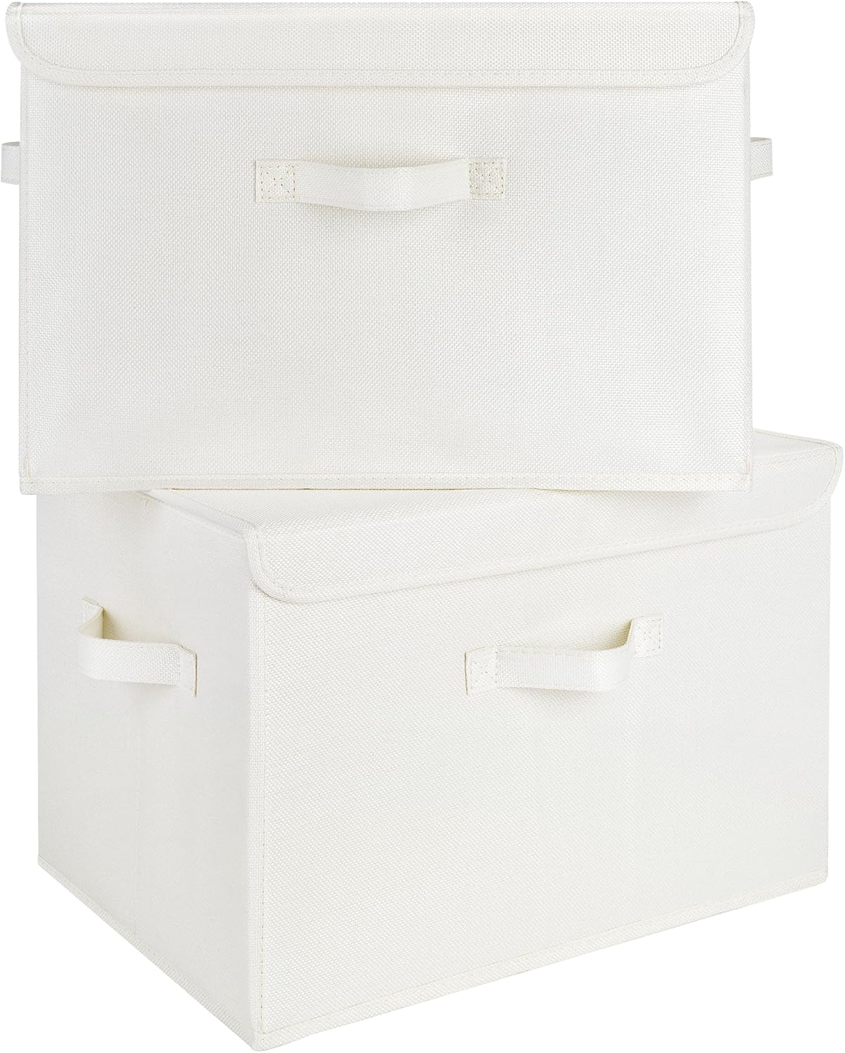 GRANNY SAYS Storage Boxes with Lids, Large Storage Bins with Lids, Decorative Box, Shelves Baskets, Clothes Storage and Organization, 2-Pack