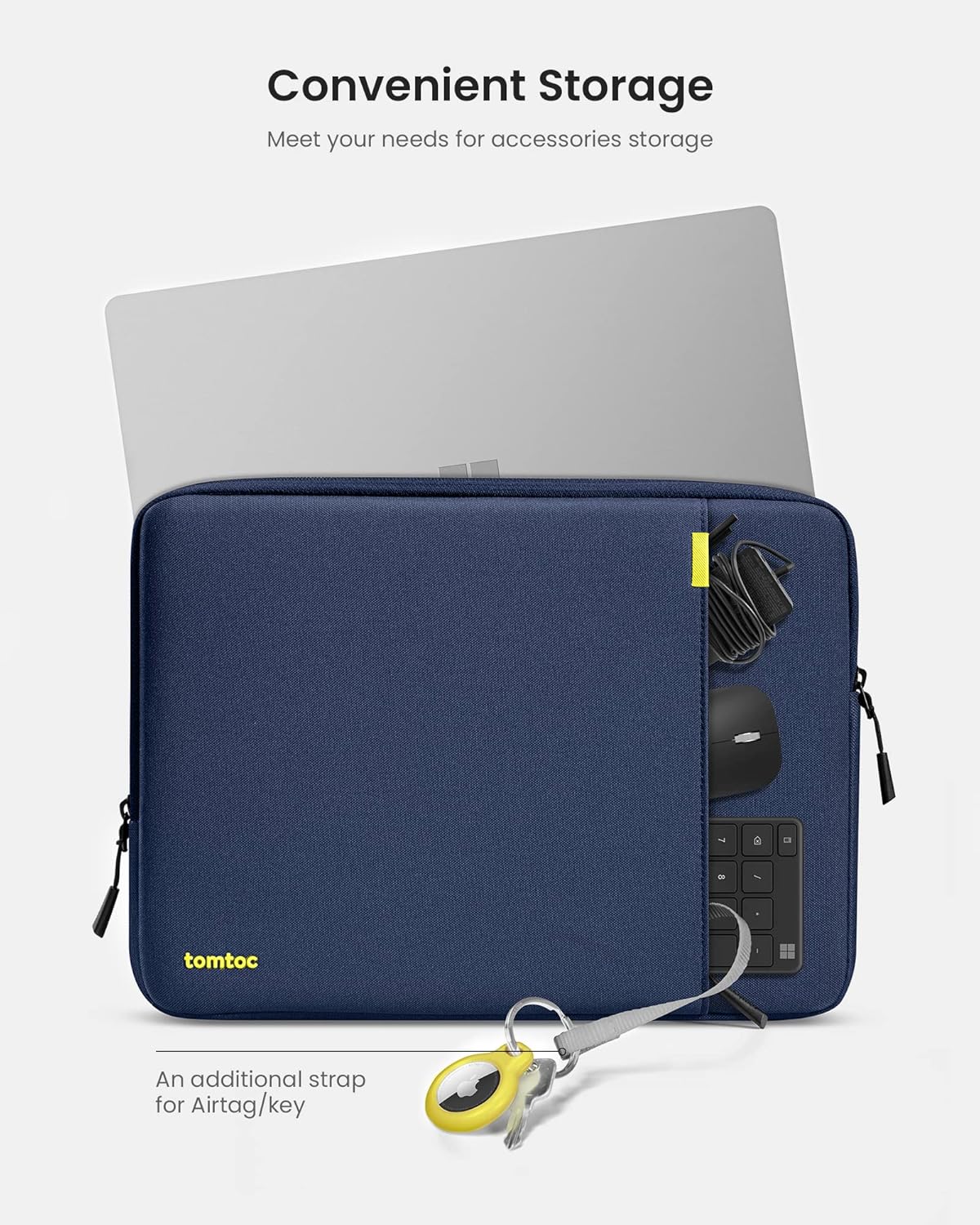tomtoc 360° Protective Laptop Sleeve for 13.5-14.4 Inch Surface Laptop Studio/6/5/4/3, Surface Book, Water-Resistant Laptop Case for Acer Aspire/Swift 14, ASUS Vivobook/Zenbook 14, Jumper EZbook X3