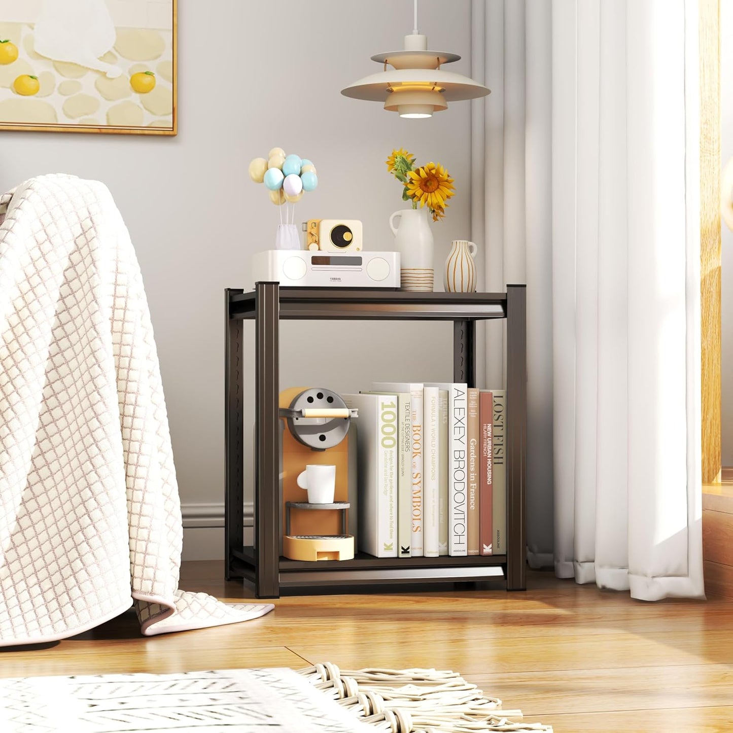 Garage Shelves,14-48''W Heavy-Duty Storage Shelves, Double-Layer Uprights, Thickened Shelves, Waterproof &Rustproof, Suitable for Indoor & Outdoor Use.