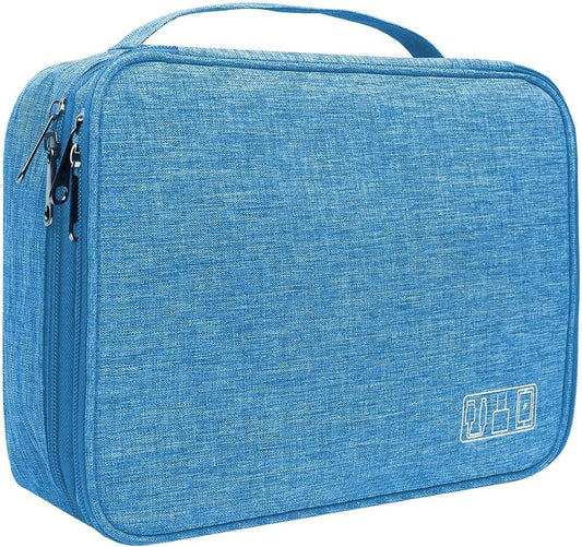 Electronics Organizer, Jelly Comb Electronic Accessories Cable Organizer Bag Waterproof Travel Cable Storage Bag for Charging Cable, Power Bank, iPad
