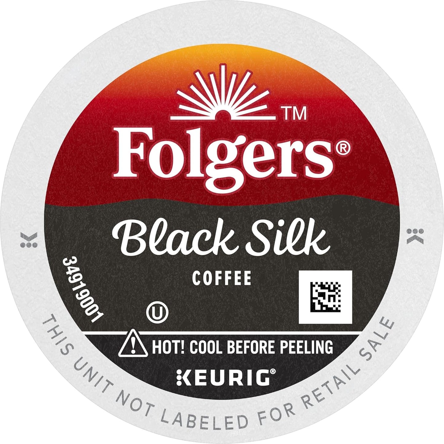 Folgers Black Silk Dark Roast Coffee, 12 Keurig K-Cup Pods