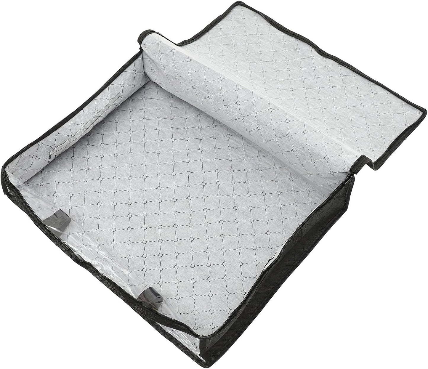 Large Capacity Under Bed Storage Bag with Handles Breathable Non-woven Organizer for Quilts Blankets Bedding Multipurpose Clothes Storage Bin for Closet and Shelf Easy-clean with