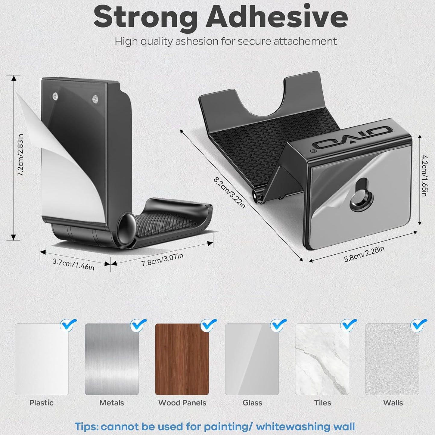 OIVO Controller & Headset Wall Mount Holder Stand, Foldable Headphone Stand, Gaming Controller Holder Hanger Hook, Universal Storage Organizer Controller/Earphone/Game Accessories-17 Packs