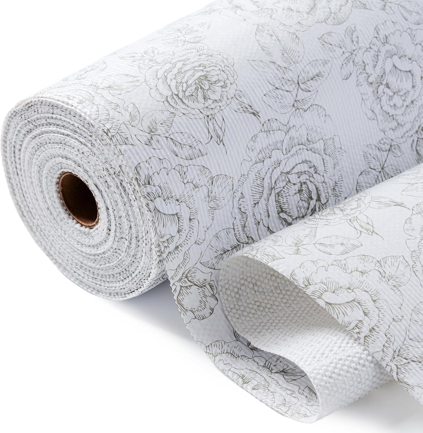 Shelf Drawer Liner for Kitchen Cabinets Non Adhesive, Slip Resistant Strong Grip Thickened Cabinet Liners for Shelves, Non Slip Plastic Shelving Paper for Cupboard, Dresser, Pantry(Rose, 11.8" x 20FT)