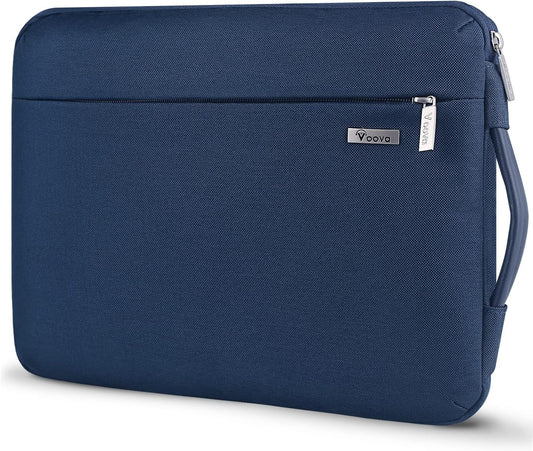 Voova Laptop Sleeve Case 13 13.6 Inch with Handle, 360°Protective Waterproof Slim Computer Bag Cover Compatible with MacBook Air 13 M1/M2/M3/M4 2020-2024, MacBook Pro 13, IPad Air/Pro 13, Blue