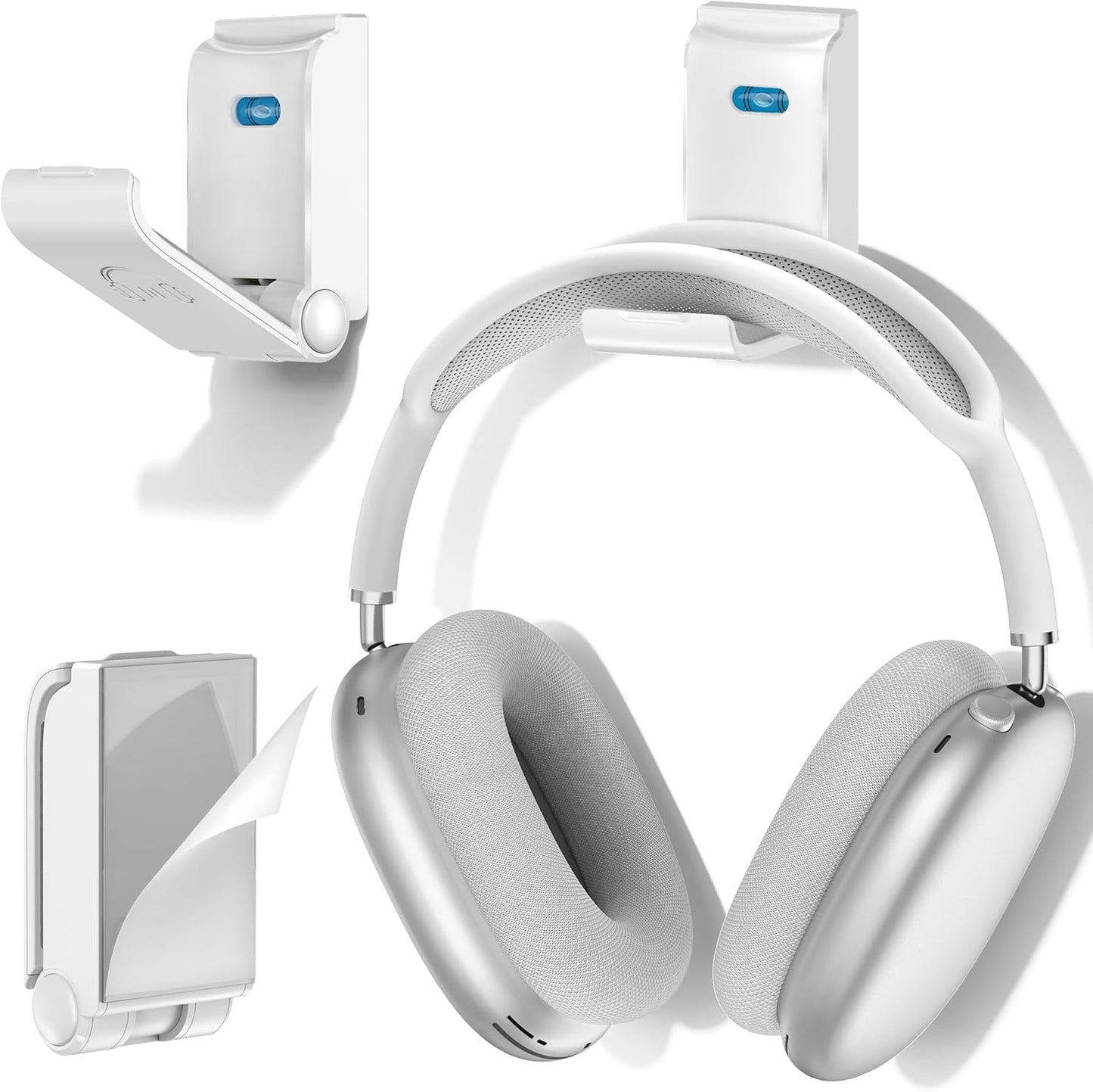 Headphone Stand Wall Mount, Gaming Headset Wall Shelf & Desk Holder, Hook Hanger, for Office / PS5/ XBOX/ PS4 Headset, Must Have Video Game Accessories, Essentials & Gift for Boys & Girls- 1 Pack