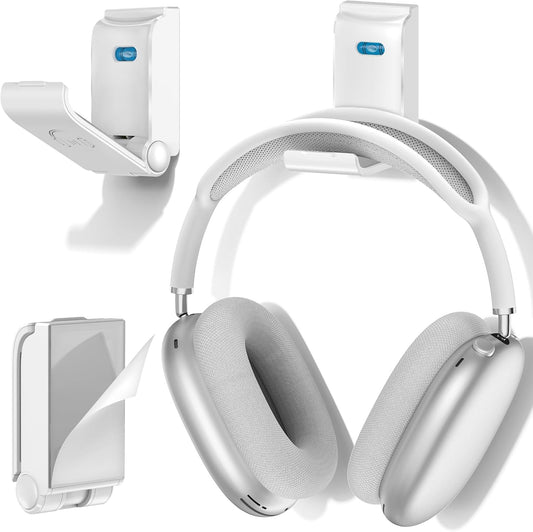 Headphone Stand Wall Mount, Gaming Headset Wall Shelf & Desk Holder, Hook Hanger, for Office / PS5/ XBOX/ PS4 Headset, Must Have Video Game Accessories, Essentials & Gift for Boys & Girls- 1 Pack