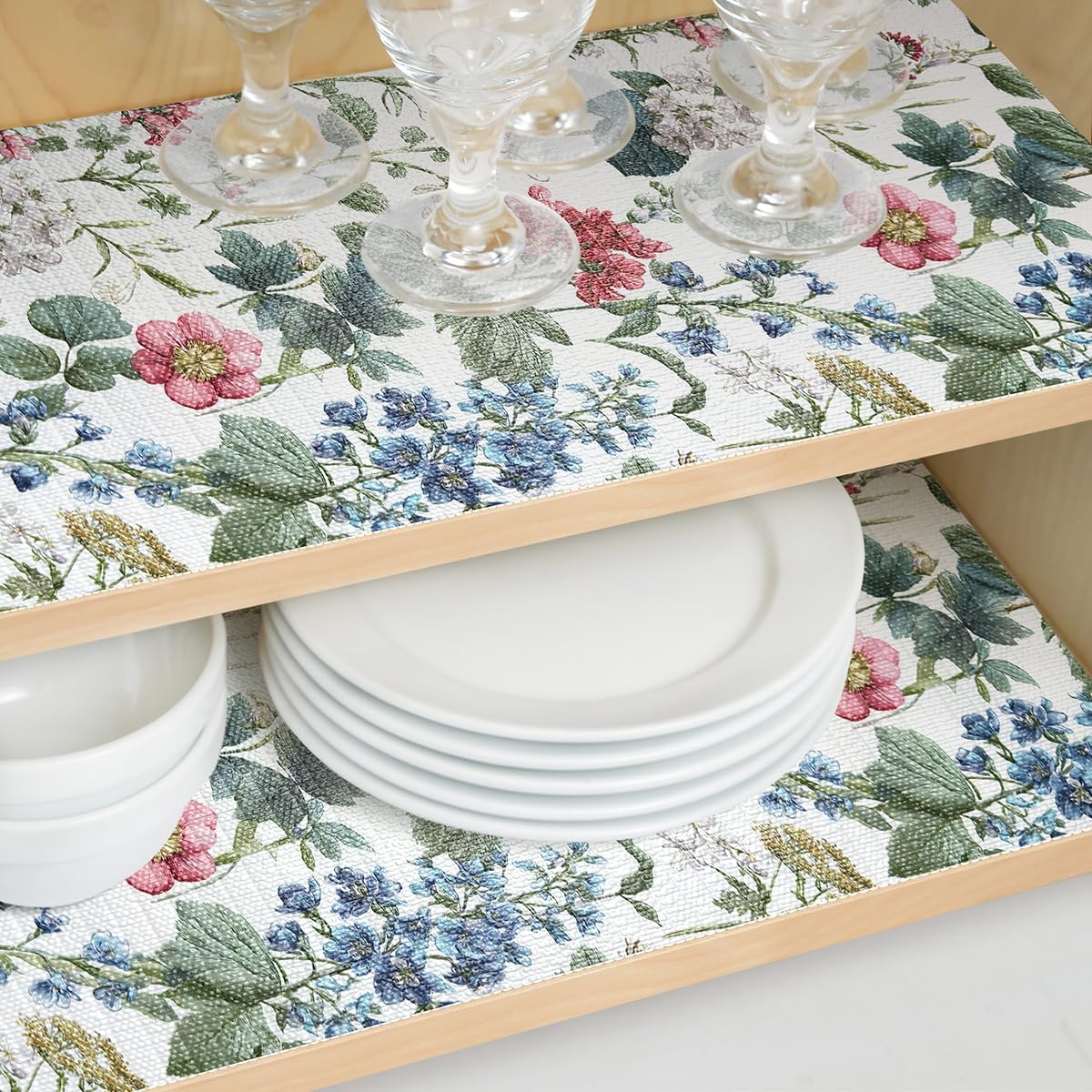 Shelf Liner for Kitchen Cabinets Non Adhesive Drawer Liner,Cabinet Liner for Shelves,Non Slip Kitchen Drawer Liners for Dresser,Waterproof Shelf Paper for Refrigerator,Cupboard,12In x 10FT