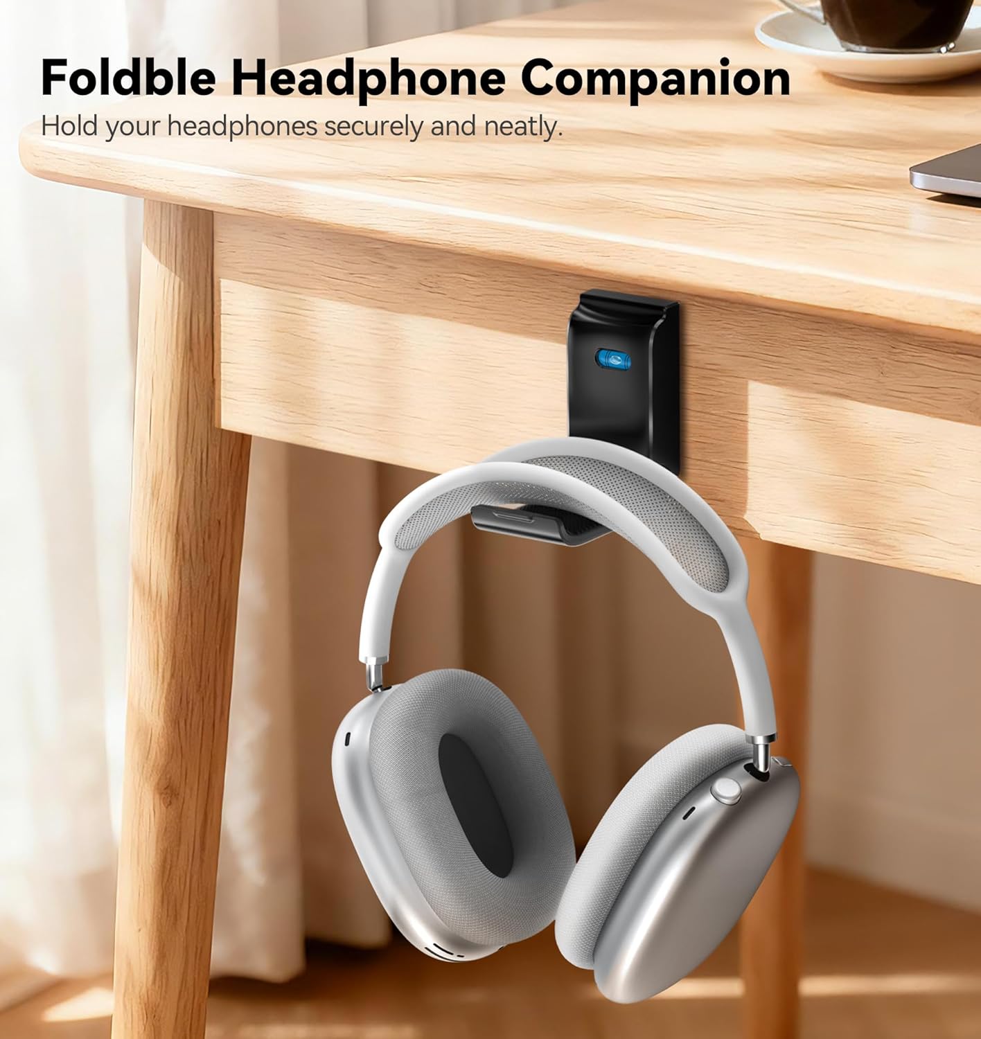 Headphone Stand Wall Mount, Gaming Headset Wall Shelf & Desk Holder, Hook Hanger, for Office / PS5/ XBOX/ PS4 Headset, Must Have Video Game Accessories, Essentials & Gift for Boys & Girls- 2 Pack
