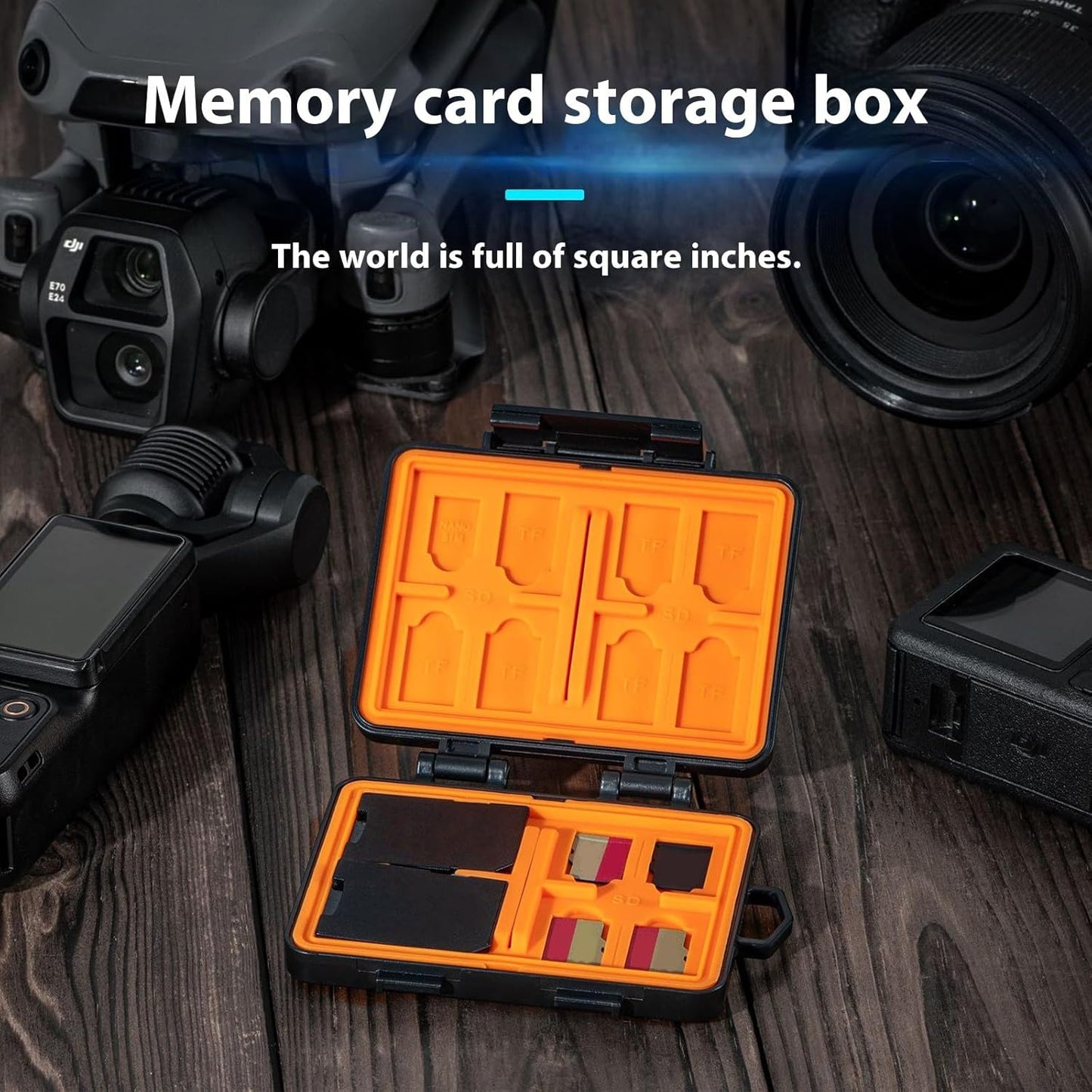Memory Card Holder Case Box Multi Function for Small Memory Cards Storage Protections Box