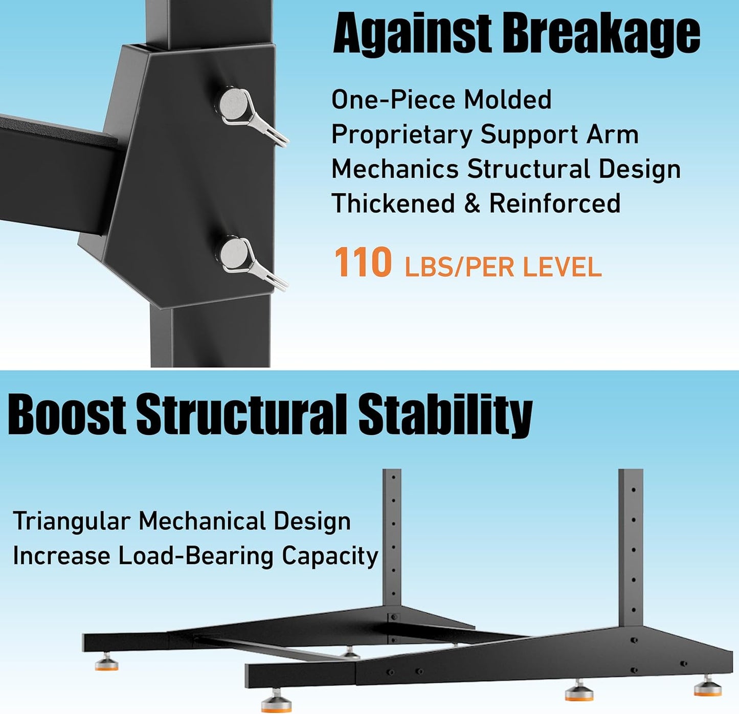 Kayak Storage Rack, Heavy-Duty Outdoor Canoe Rack, Reinforced, Thickened, and Enhanced Rust Resistance, Holds 440 lbs, for Safe Indoor and Outdoor Kayak Storage(4-Tier, Black)