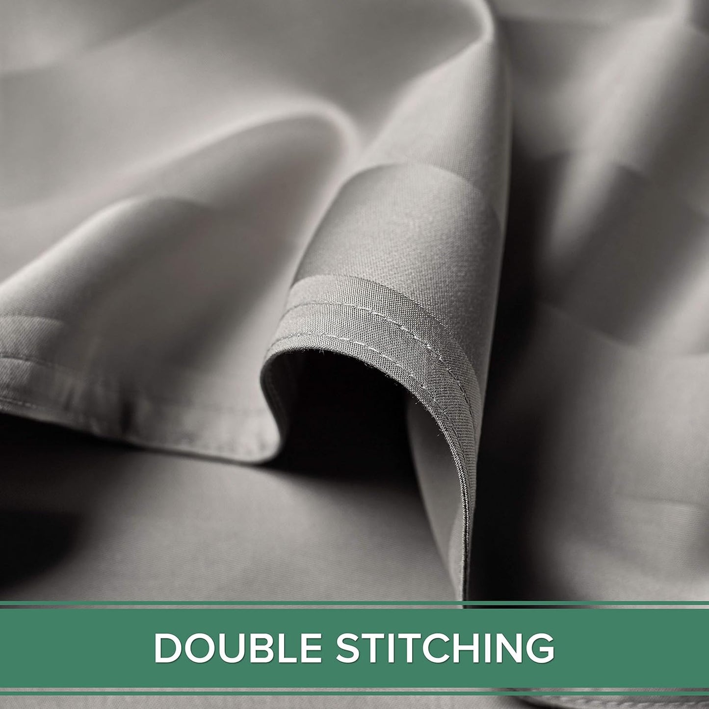 King Pillowcases by Pure Bamboo, Genuine 100% Organic Viscose Derived from Bamboo, Luxuriously Soft & Cooling, Double Stitching, Envelope Closure (2 King Pillowcases, Jacquard Silver)