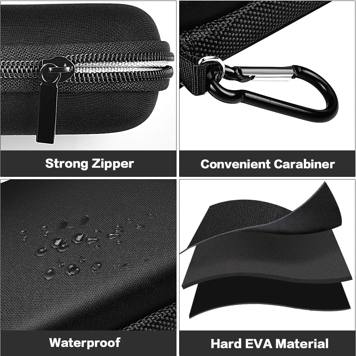 Hard Case Compatible with SanDisk Extreme PRO 500GB 1TB 2TB 4TB Portable External SSD. Carrying Travel Holder for Crucial X8 Solid State Drive (Box Only)