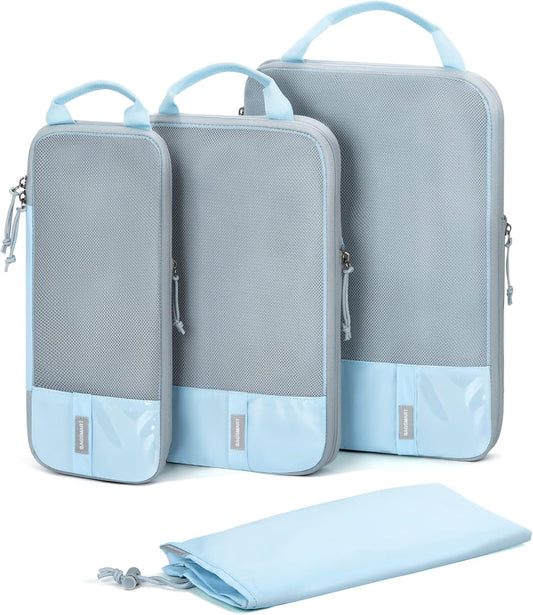 BAGSMART 6 Set /4 Set/2 Set Compression Packing Cubes for Travel, Lightweight Luggage Organizer Bags, Durable Space Saver Bags Travel Essentials