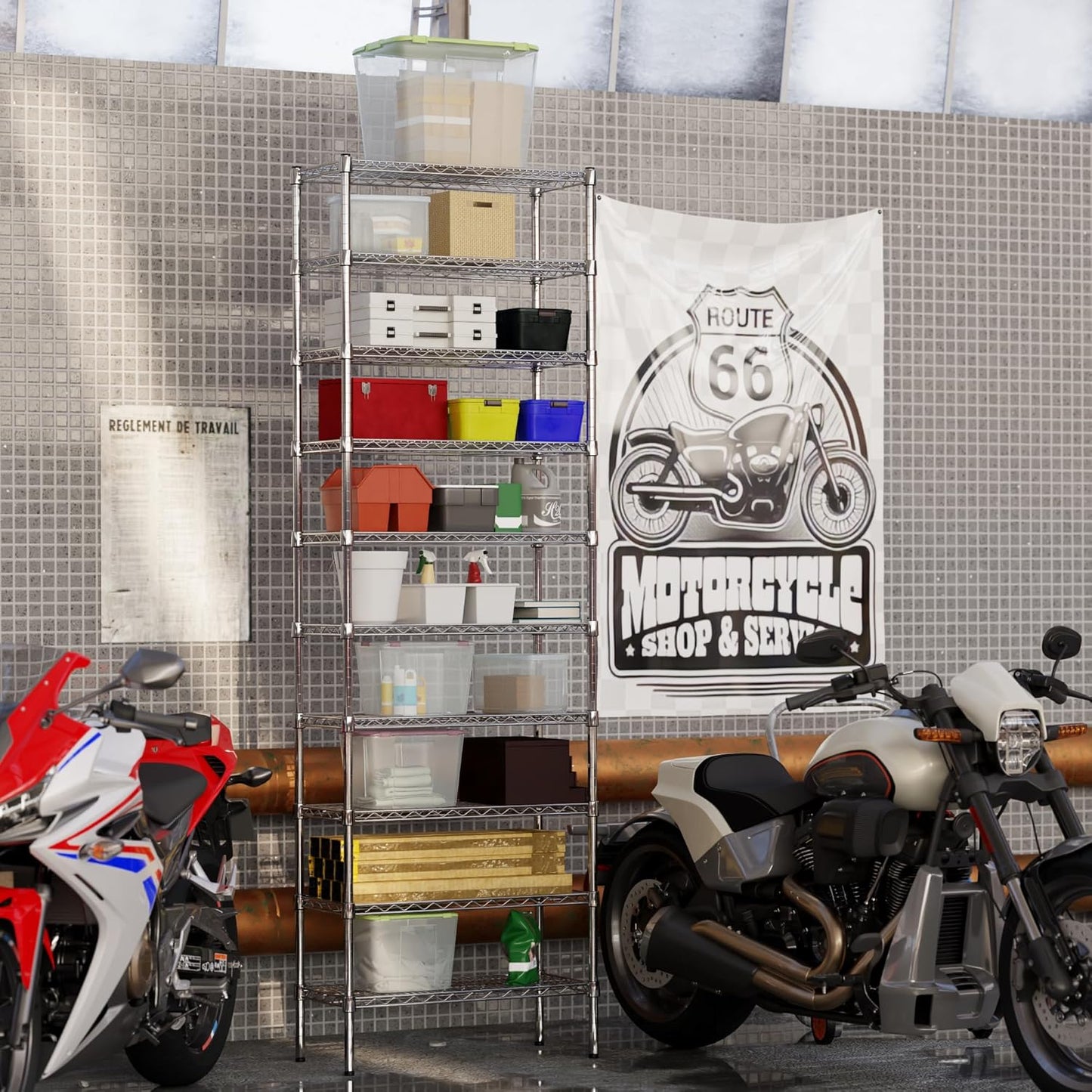 14" Deep x 30" Wide x 96" Height Wire Shelving Kit | 10-Tier | NSF Commercial Storage Rack Unit