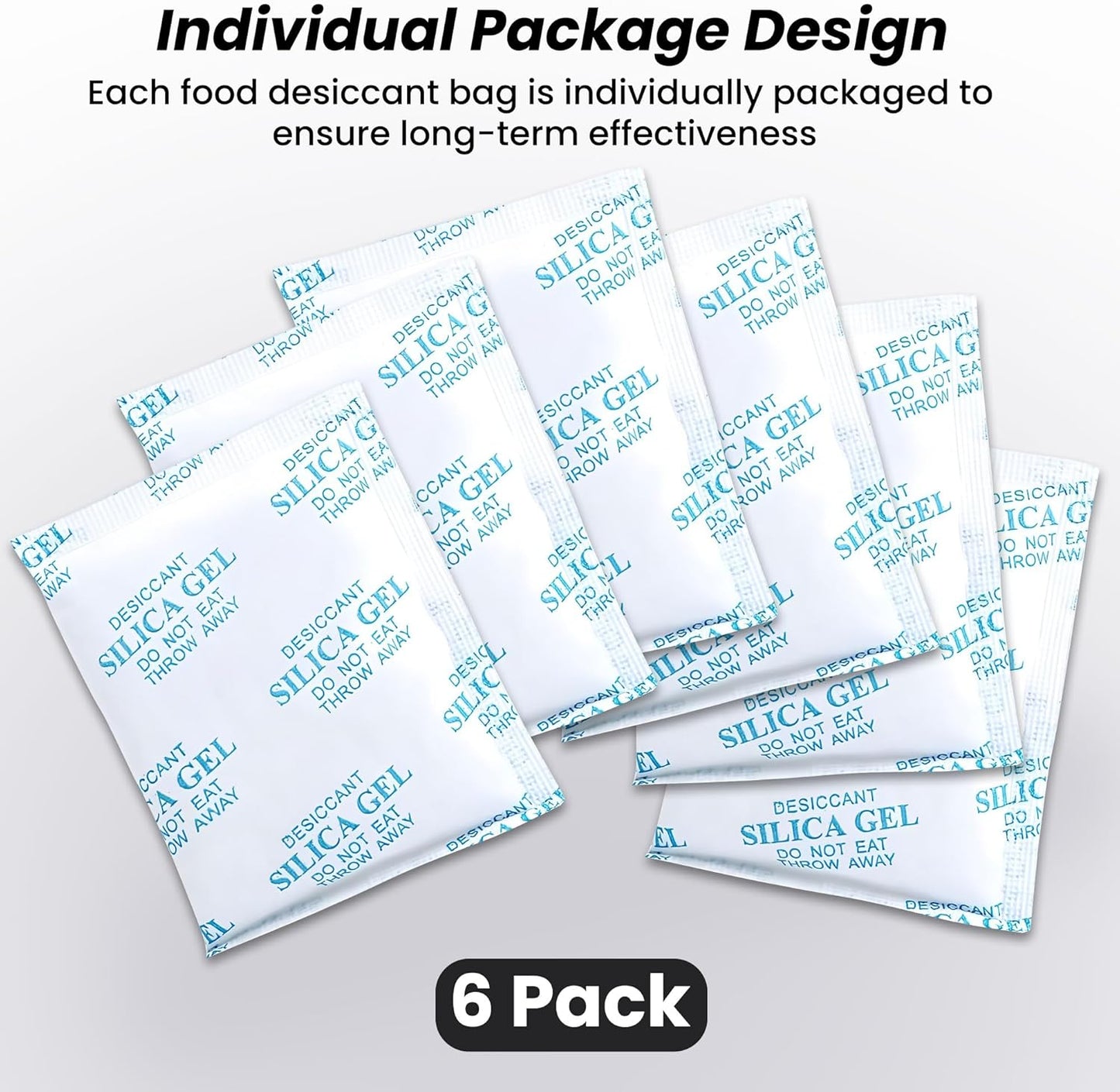 Pet Food Desiccant Bag, Replaced Desiccant for Automatic Cat dog Feeders, Keep Cat Food Dog Dry and Fresh- 6 Packs