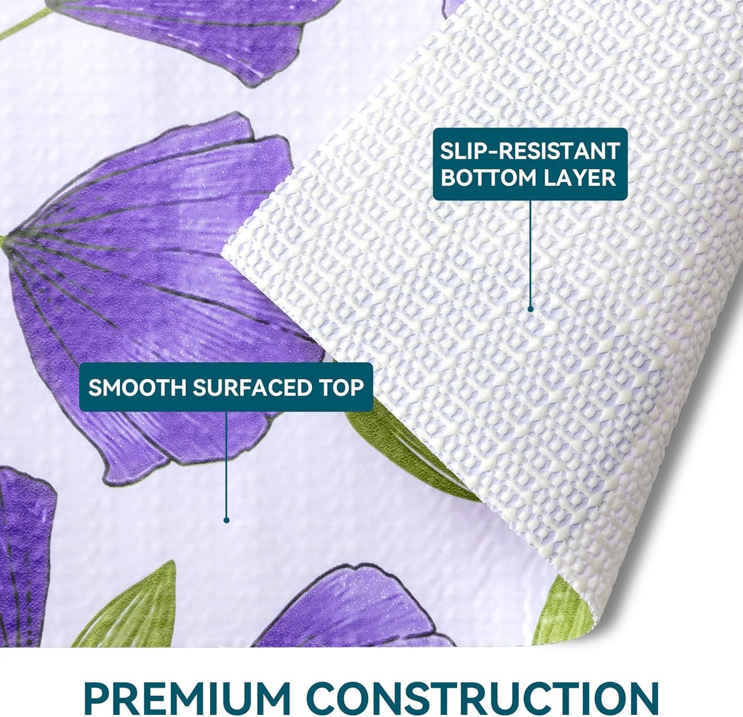 12" W x 120" L Floral Drawer and Shelf Liner for Cabinets, Non-Adhesive Strong Grip Non-Slip Flower Shelf Cabinet Kitchen Shelf Liners for Kitchen Cabinets
