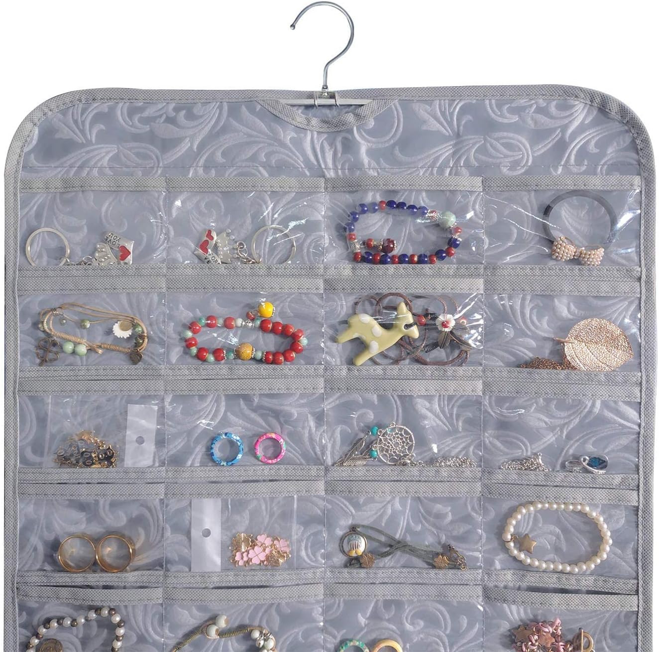 BB Brotrade Hanging Jewelry Organizer,Accessories Organizer,80 Pocket Organizer for Holding Jewelries