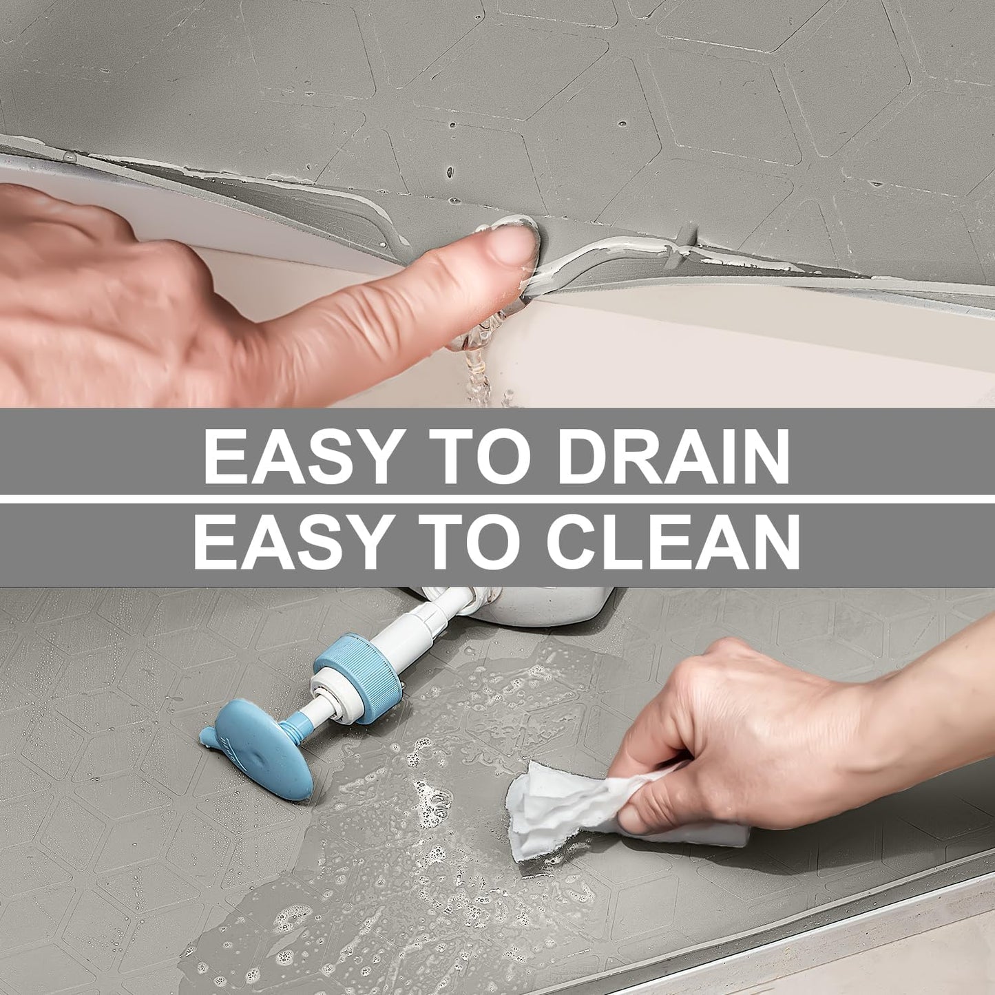 Under Sink Mat, 31" x 22" Waterproof Silicone Under Sink Tray for Kitchen & Laundry Cabinets, Kitchen Cabinet Shelf Protector, Up to 3.2 Gallons Liquid, Fits 36 inch Standard Cabinet (Khaki)
