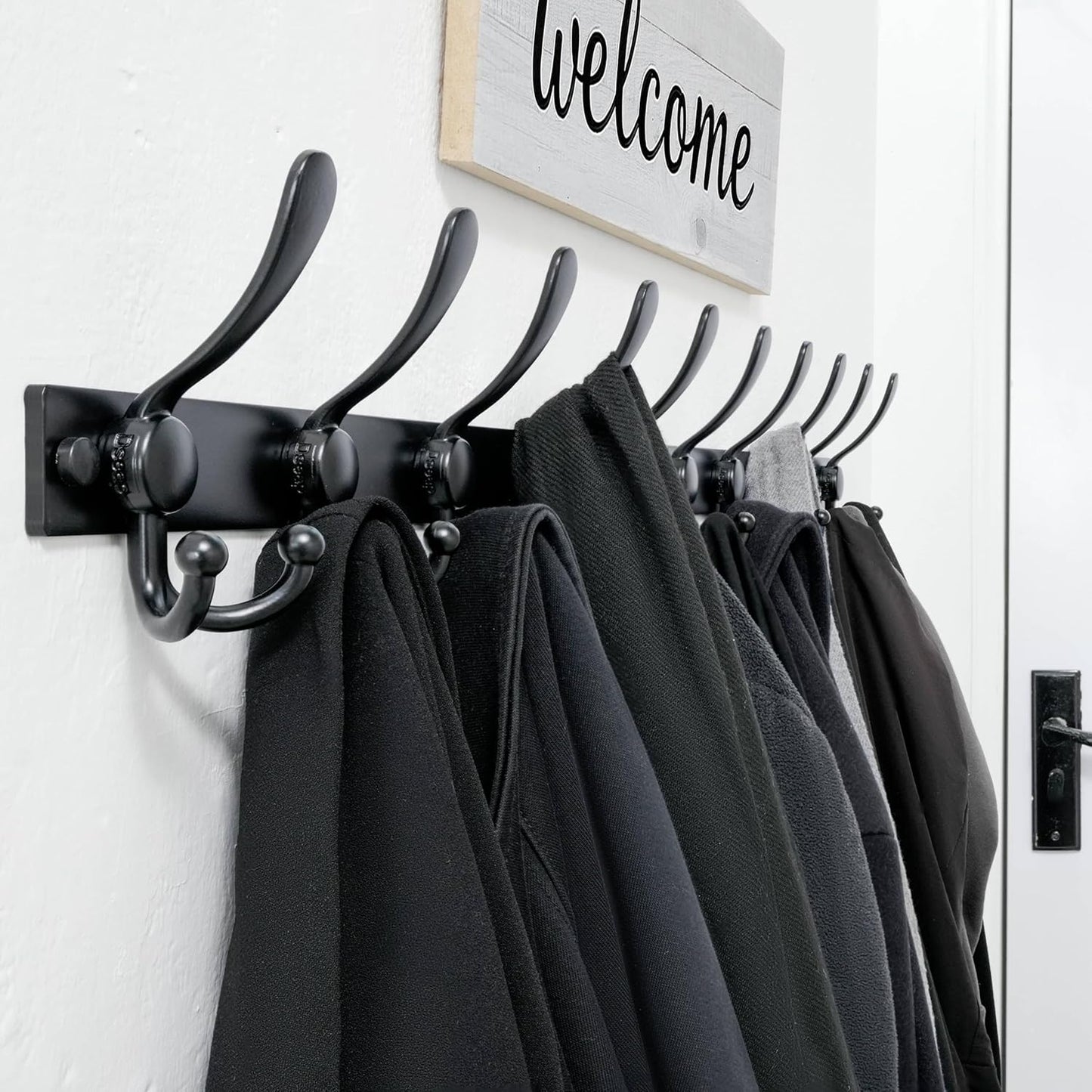 Dseap Coat Rack Wall Mount 2.0 Pro: Heavy Duty 300% Thicker, 16" Stud Mount, Stainless Steel Wall Coat Hooks Hanger for Clothes Jackets Hats Entryway Closet, MaxStrong Series, Antique Copper