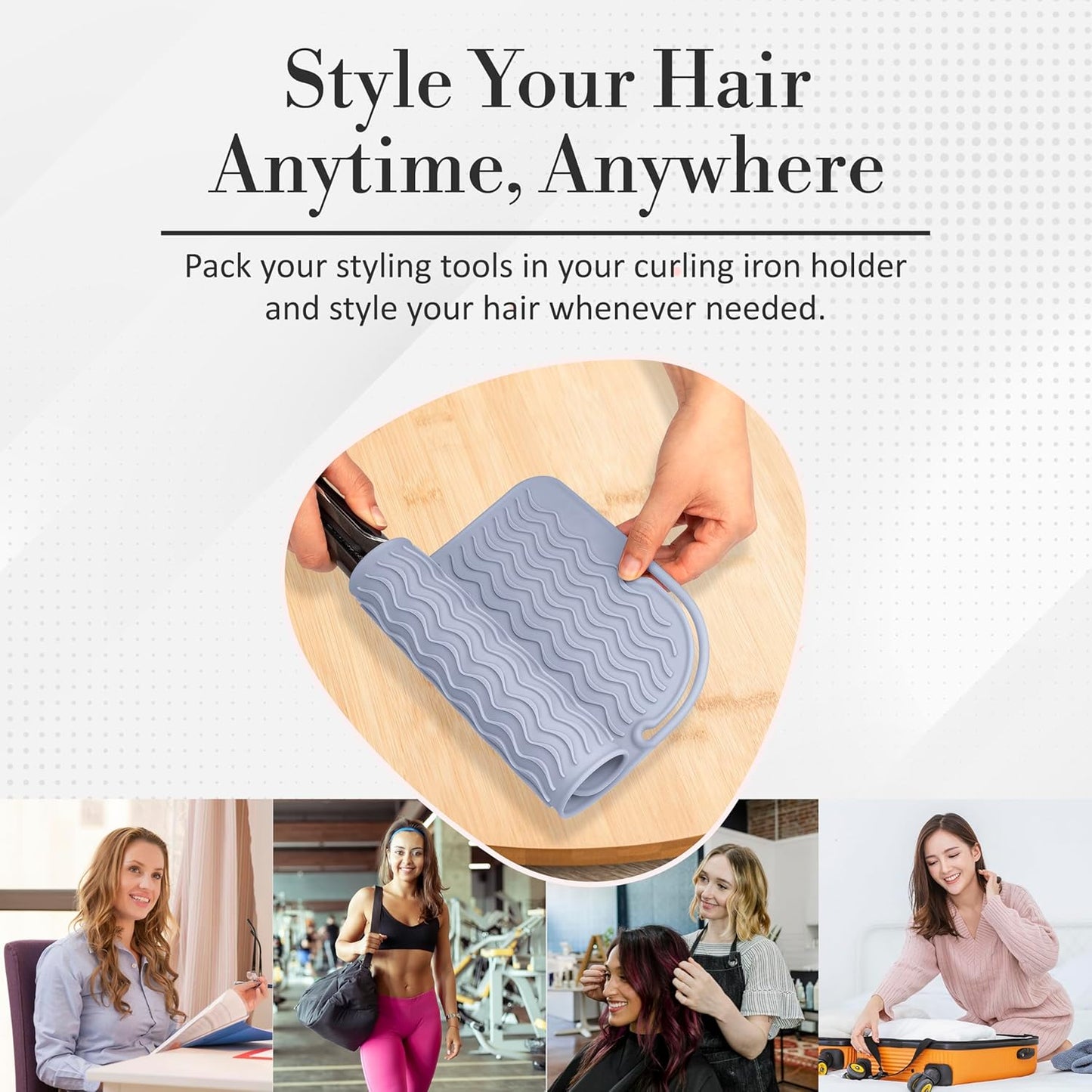 Heat Resistant Mat - Curling Iron Holder - Silicone Heat Resistant Mat - Makeup Mat - Hot Tools Mat - Hot Tools Flat Iron Holder - Vanity Decor - Vanity Accessories