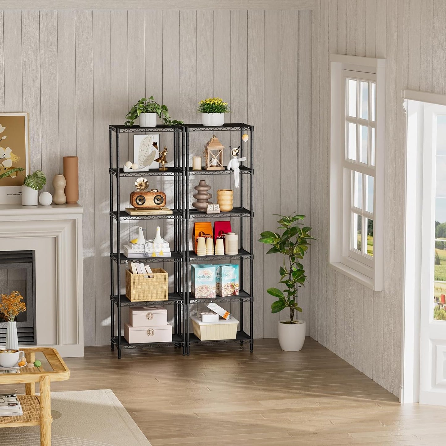 SINGAYE Shelf Closet Wire Shelving：Adjustable Metal Unit for Laundry Room Organization Bathroom Kitchen Home Storage Small Pantry Rack Shelves