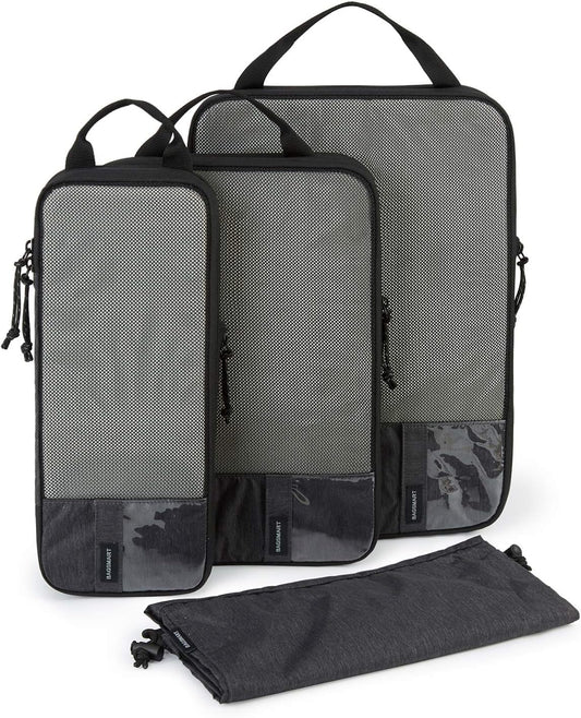 BAGSMART 6 Set /4 Set/2 Set Compression Packing Cubes for Travel, Lightweight Luggage Organizer Bags, Durable Space Saver Bags Travel Essentials