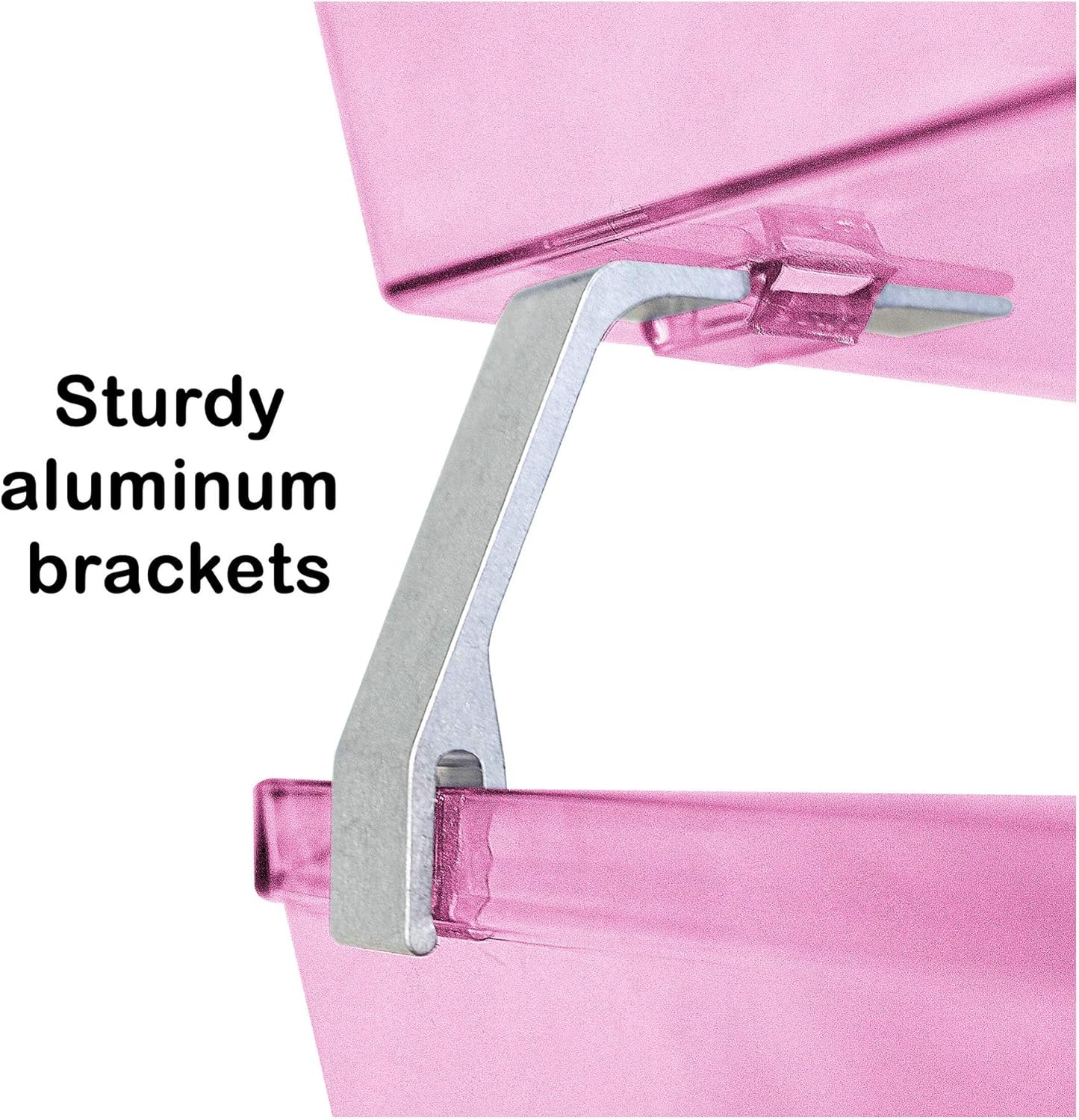 Acrimet Facility 2 Tier Letter Tray, Front Load, Letter Size/A4, Desktop File Organizer, Plastic (Clear Pink Color)