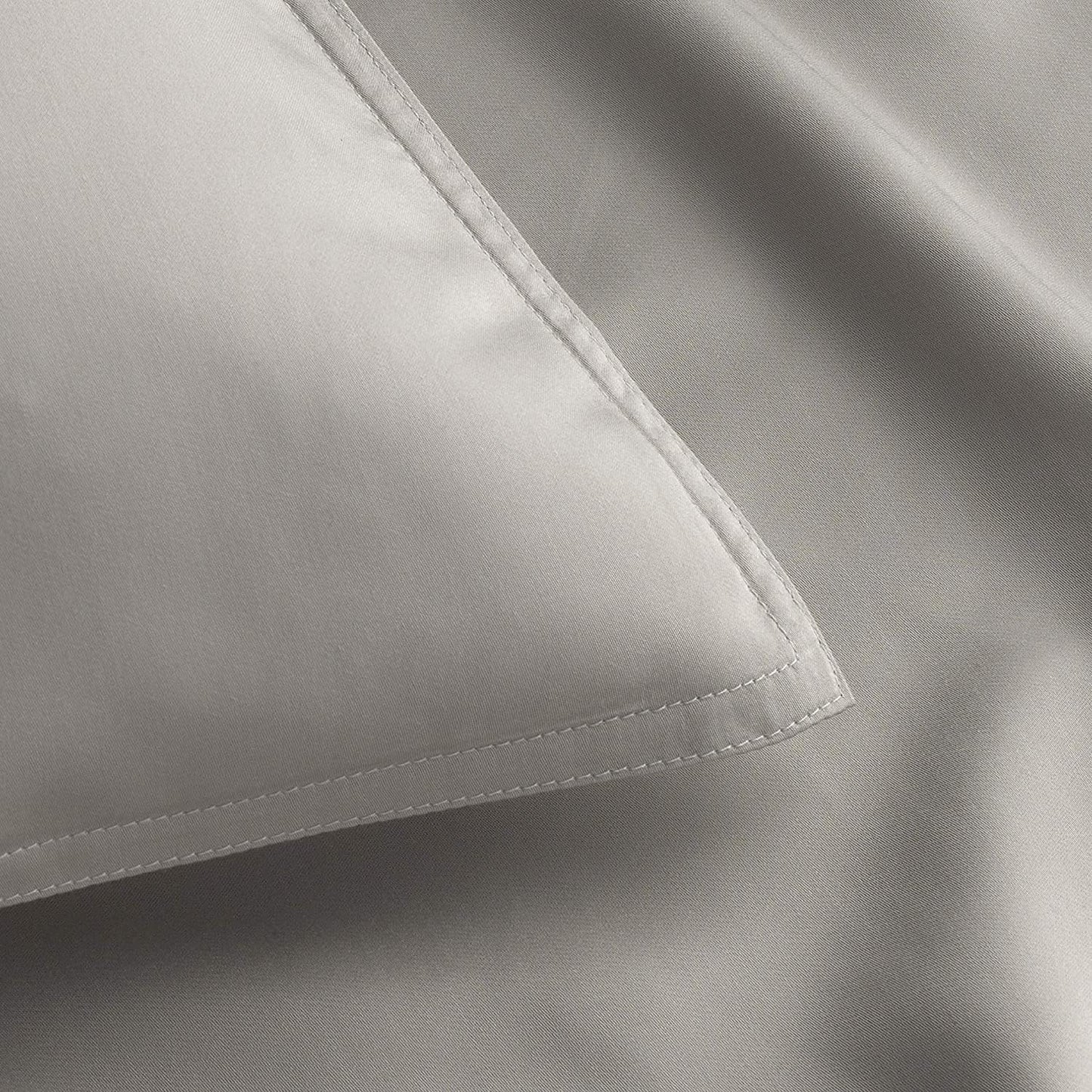 King Pillowcases by Pure Bamboo, Genuine 100% Organic Viscose Derived from Bamboo, Luxuriously Soft & Cooling, Double Stitching, Envelope Closure (2 King Pillowcases, Stripes)