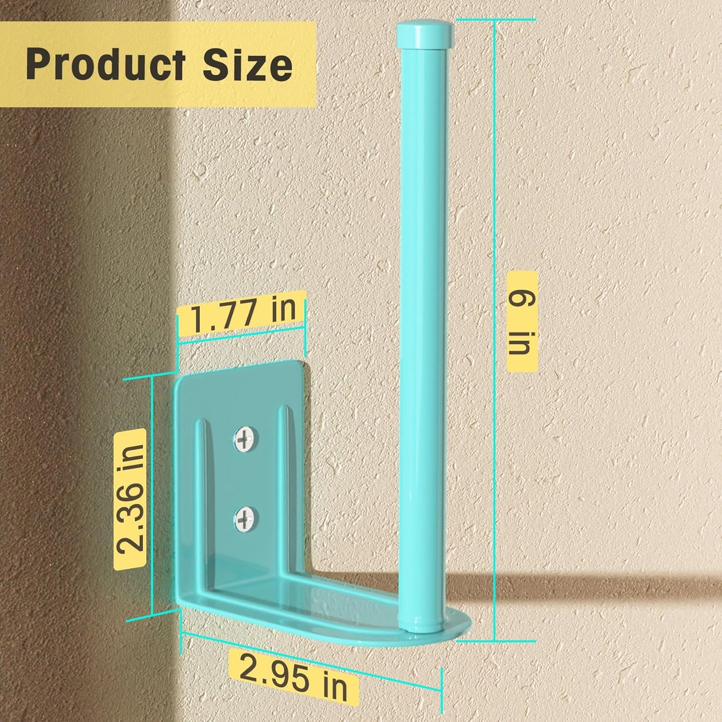 2 Pack Hat Racks for Baseball Caps, Stainless Steel Hat Organizer for Baseball Cap, Hat Holder Storage Organizer, Hat Hanger Strong Adhesive/Wall Drilled for Door, Bedroom, Closet(Light Blue 6 in)