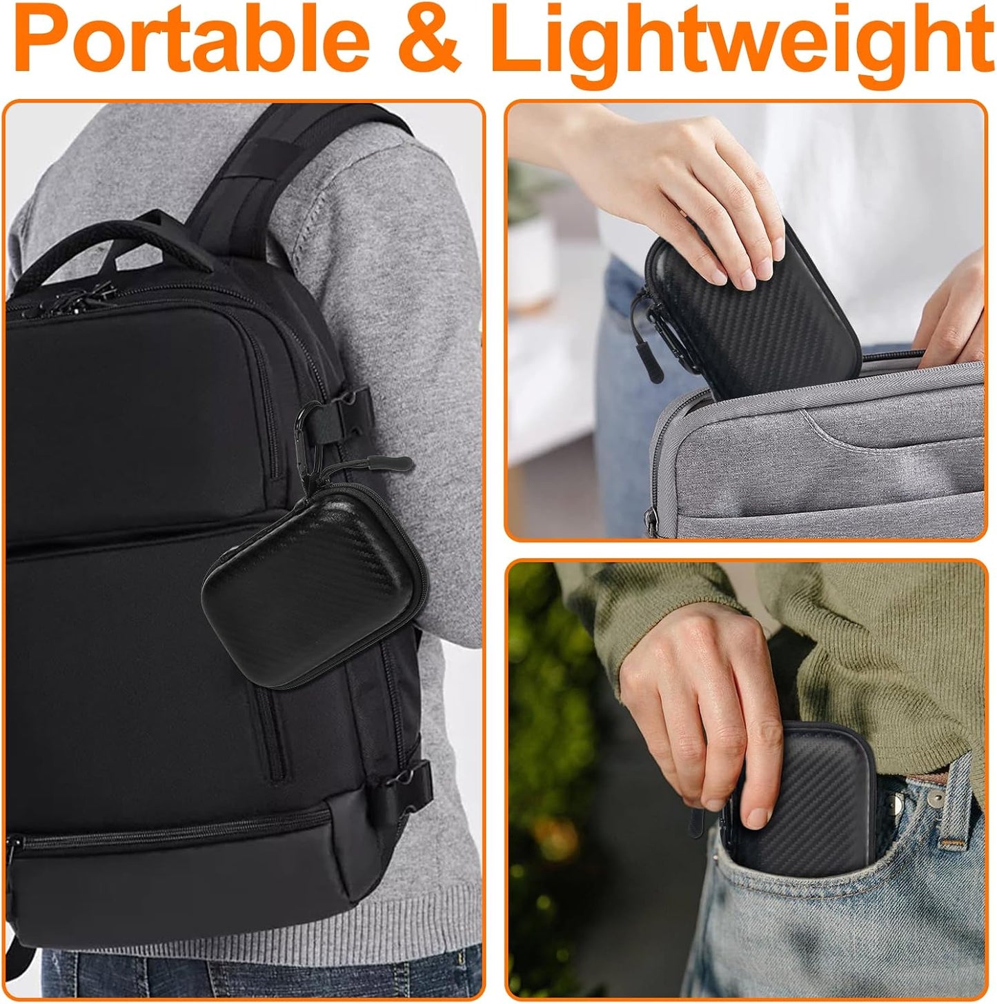 Hard Case for SanDisk Extreme Pro/SanDisk Extreme Portable External SSD 1TB 2TB 4TB 500GB 8TB, Travel Case Protective Cover Storage Bag,Memory Card SD SDXC SDHC Card Storage Holder Organizer(Box Only)