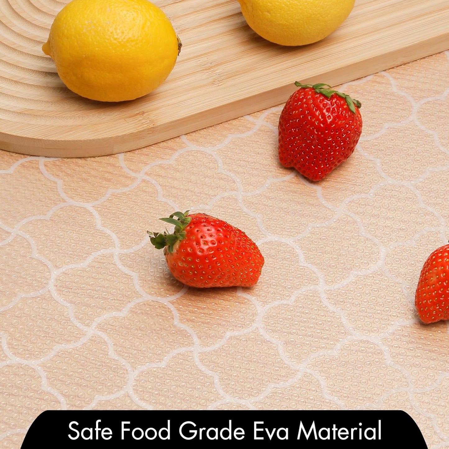 Cooyes Shelf Liner – Premium Non-Adhesive Cabinet & Drawer Liner for Kitchen – Waterproof Shelf Paper with Modern Pattern – Durable EVA Cabinet Mat – Easy to Cut (17.5" W x 197" L)