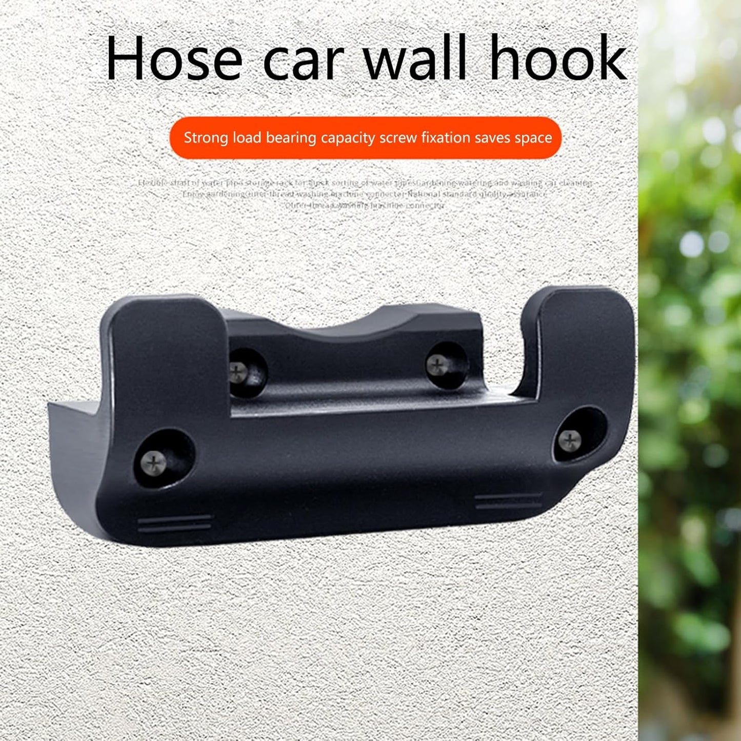 Garden Hose Reel Holder Wall Mounted Garden Hose Hanger Pipe Holder with Expansion Screws for Garden Garage Accessories